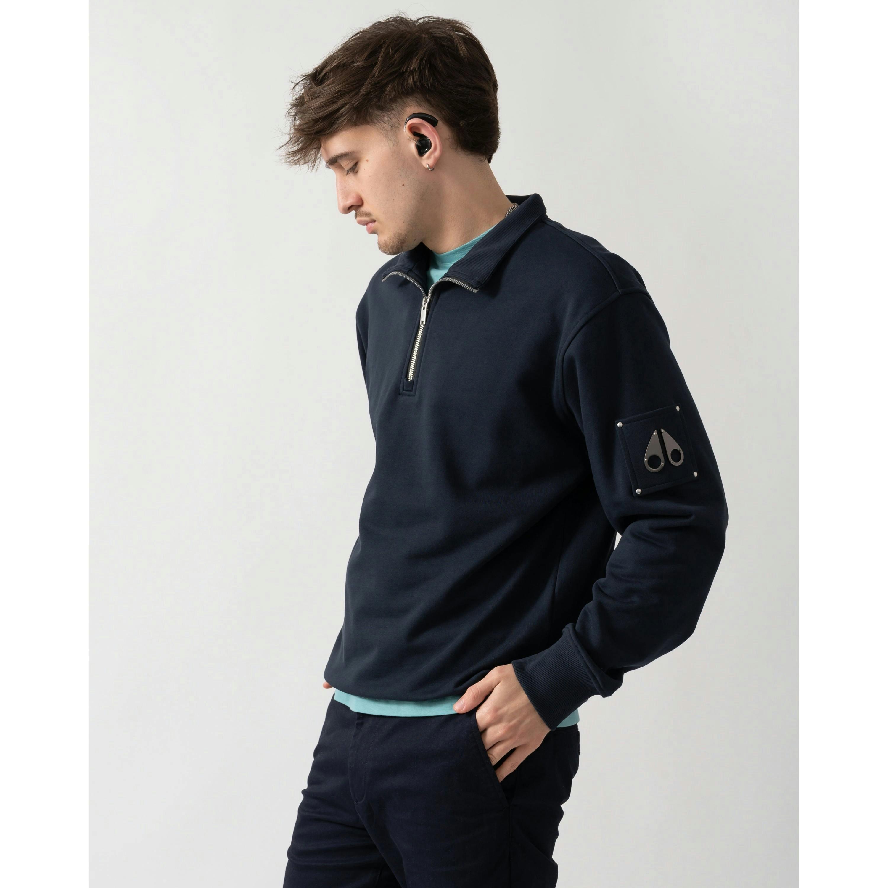 Moose Knuckles Sweatshirt  in Blue , view 3 of 4