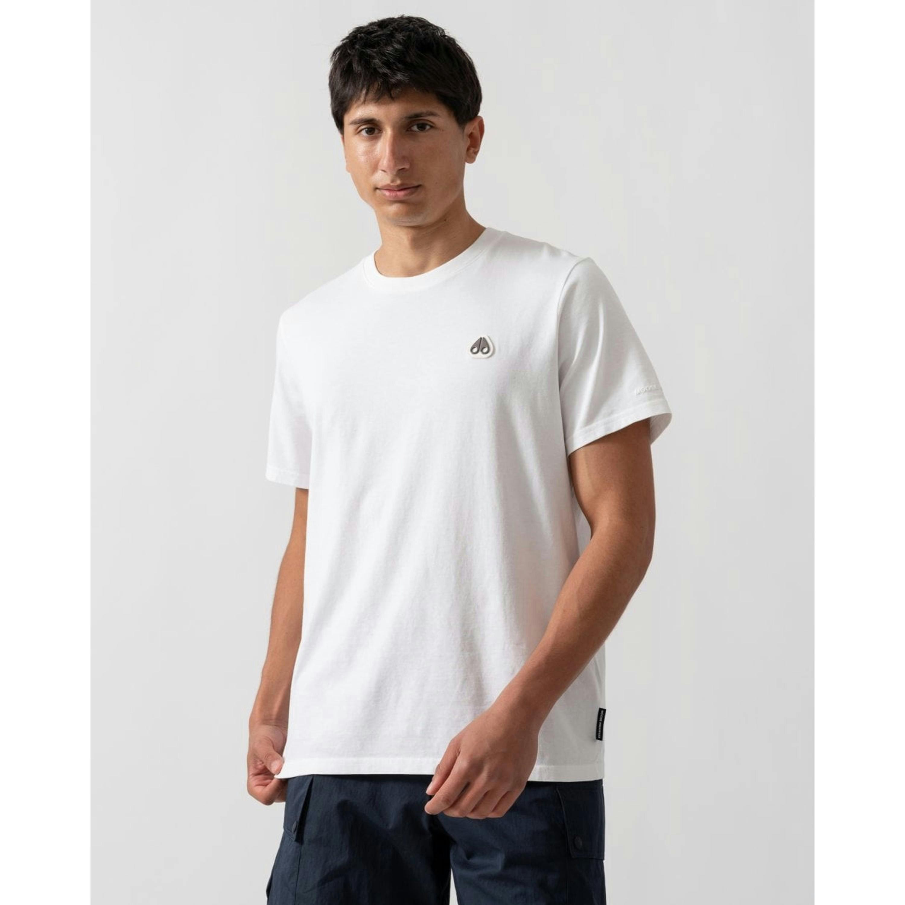 Moose Knuckles T-Shirt  in White , view 1 of 5