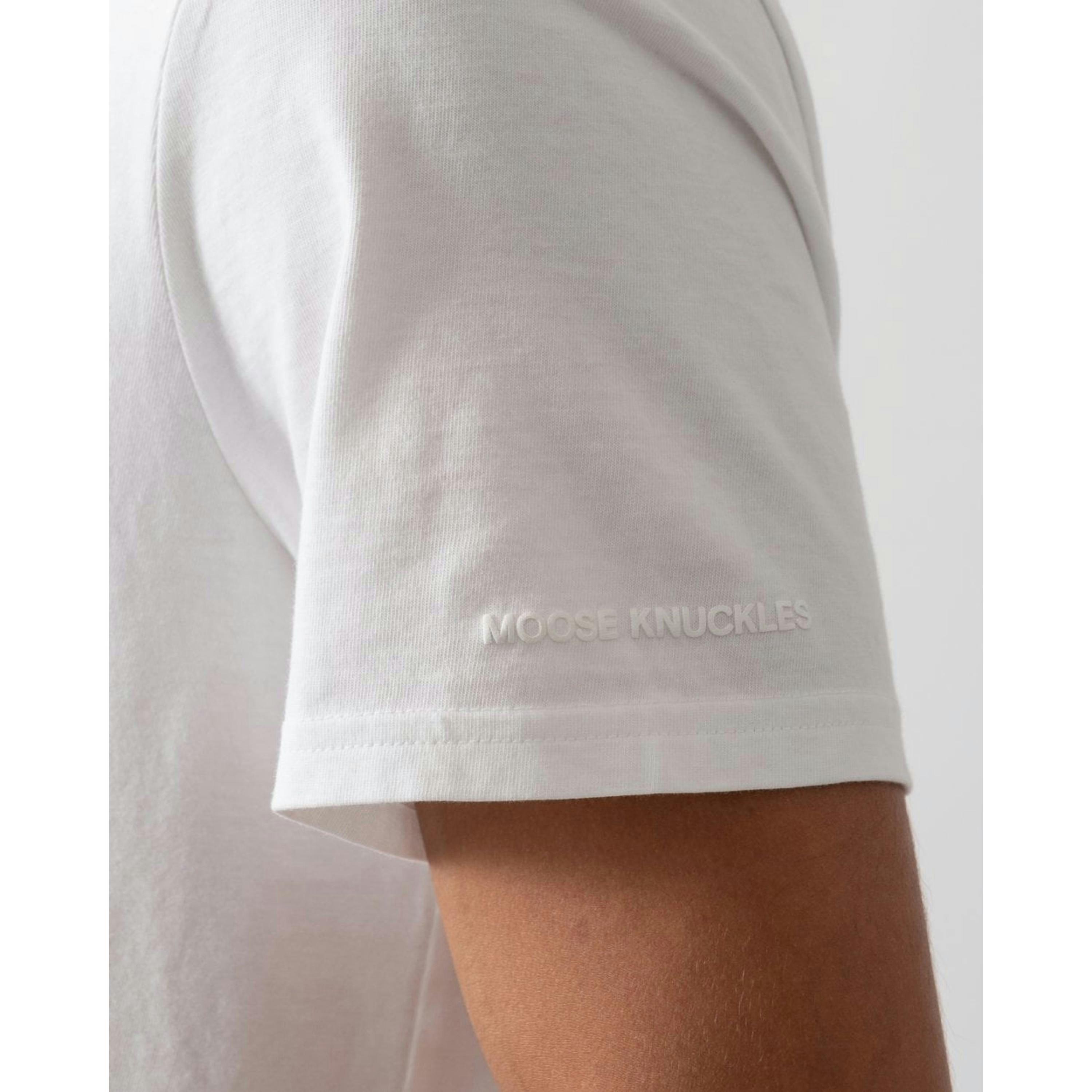 Moose Knuckles T-Shirt  in White , view 4 of 5