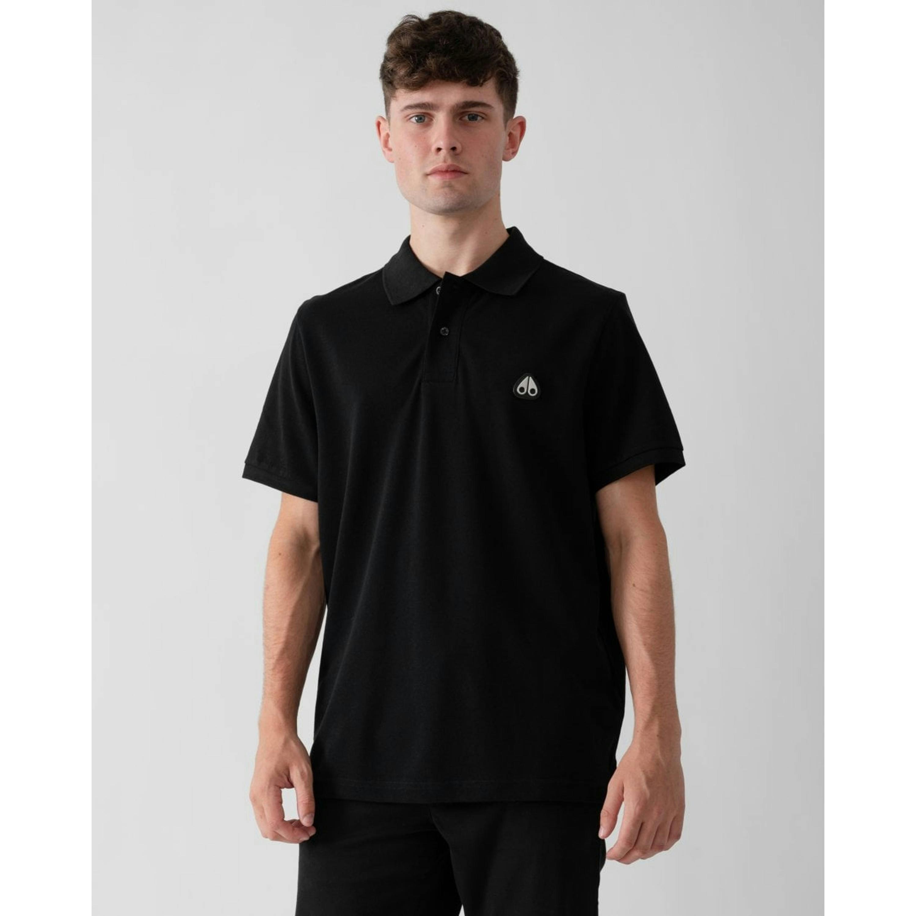 Moose Knuckles Polo Shirt  in Black , view 1 of 4
