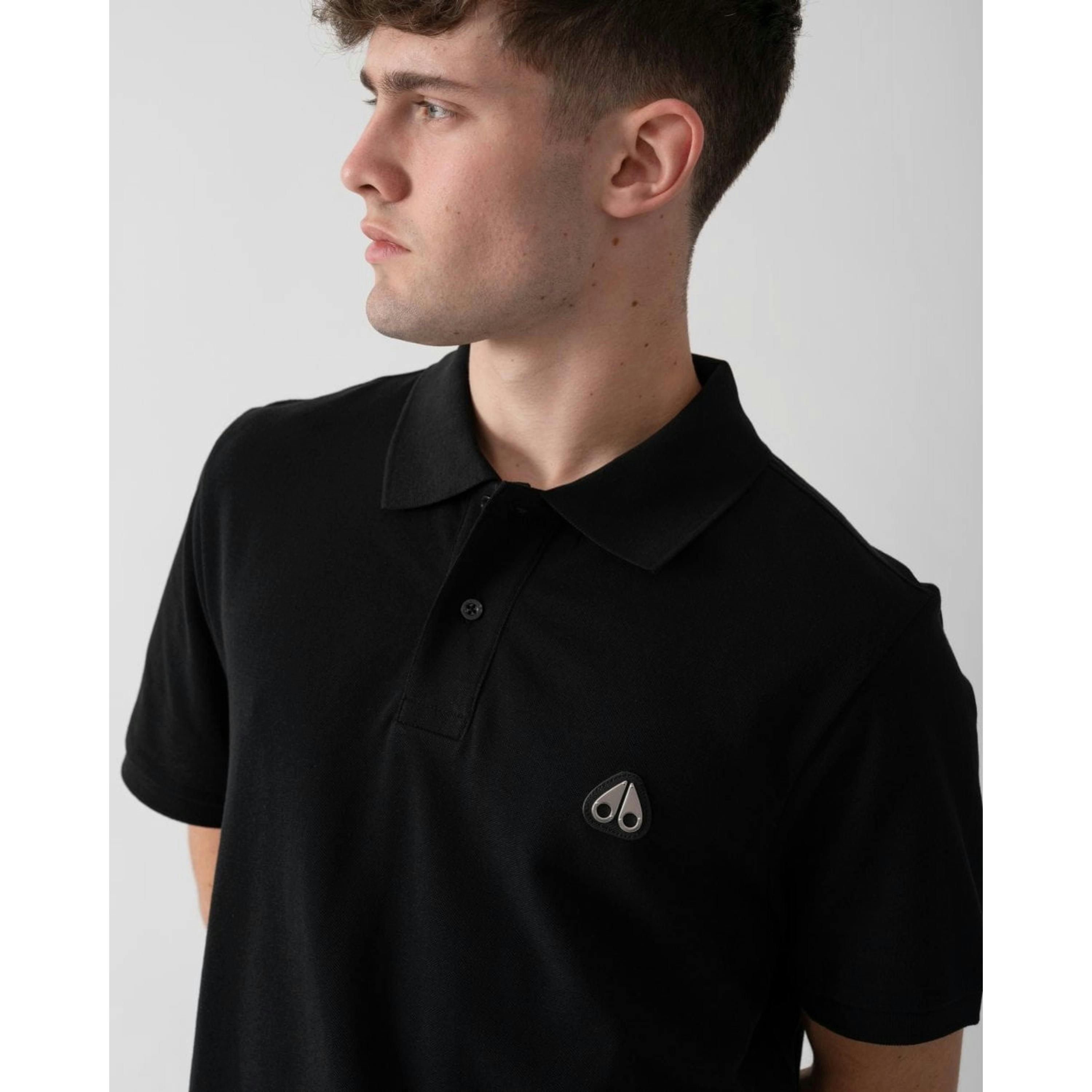 Moose Knuckles Polo Shirt  in Black , view 3 of 4