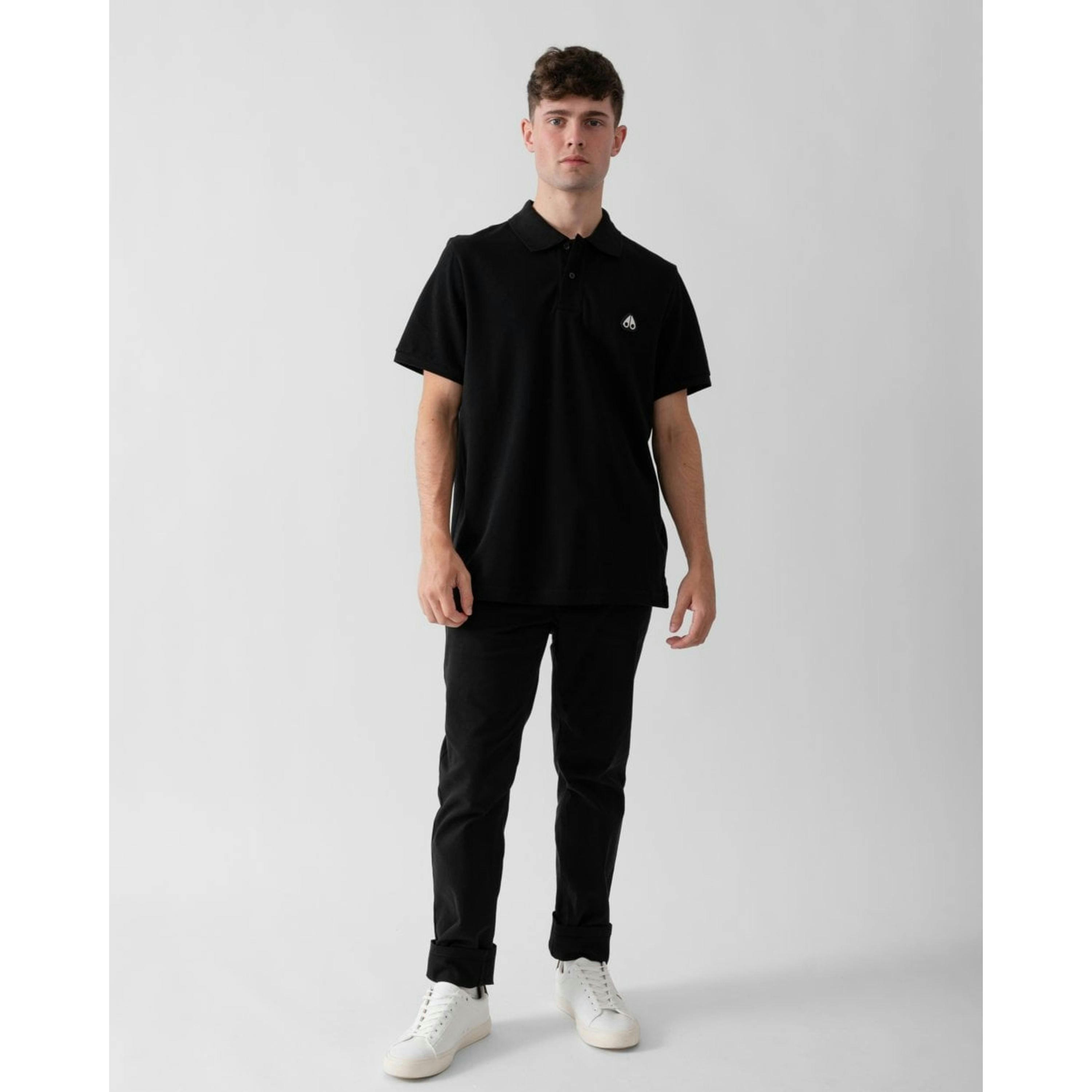 Moose Knuckles Polo Shirt  in Black , view 4 of 4