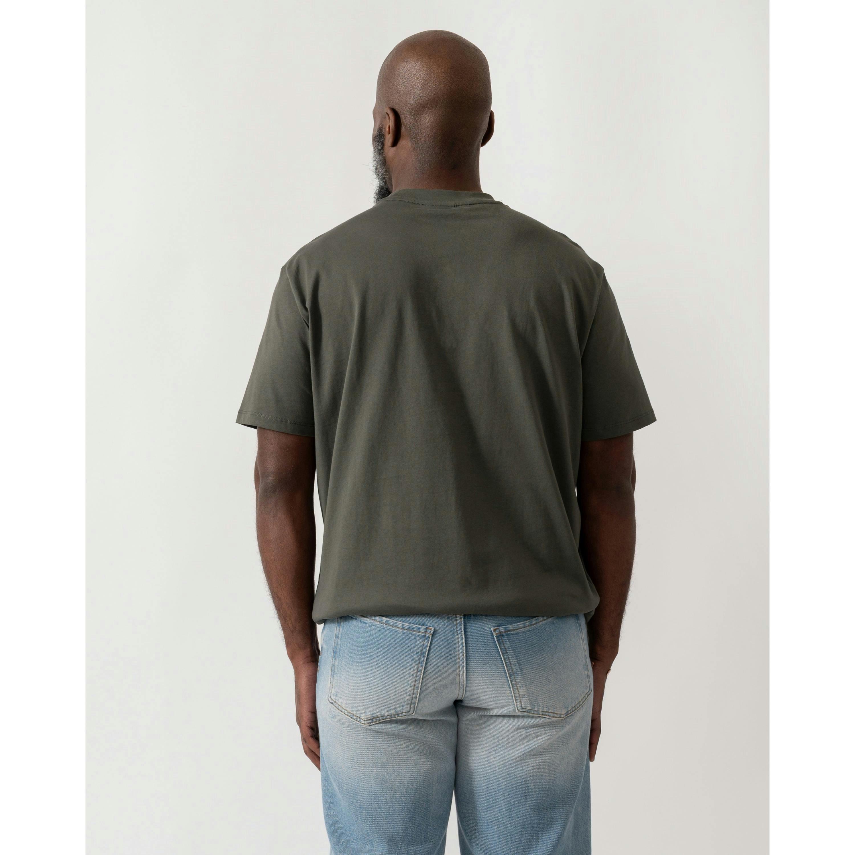 Armani Exchange Tonal Logo T-Shirt  in Grey , view 2 of 4