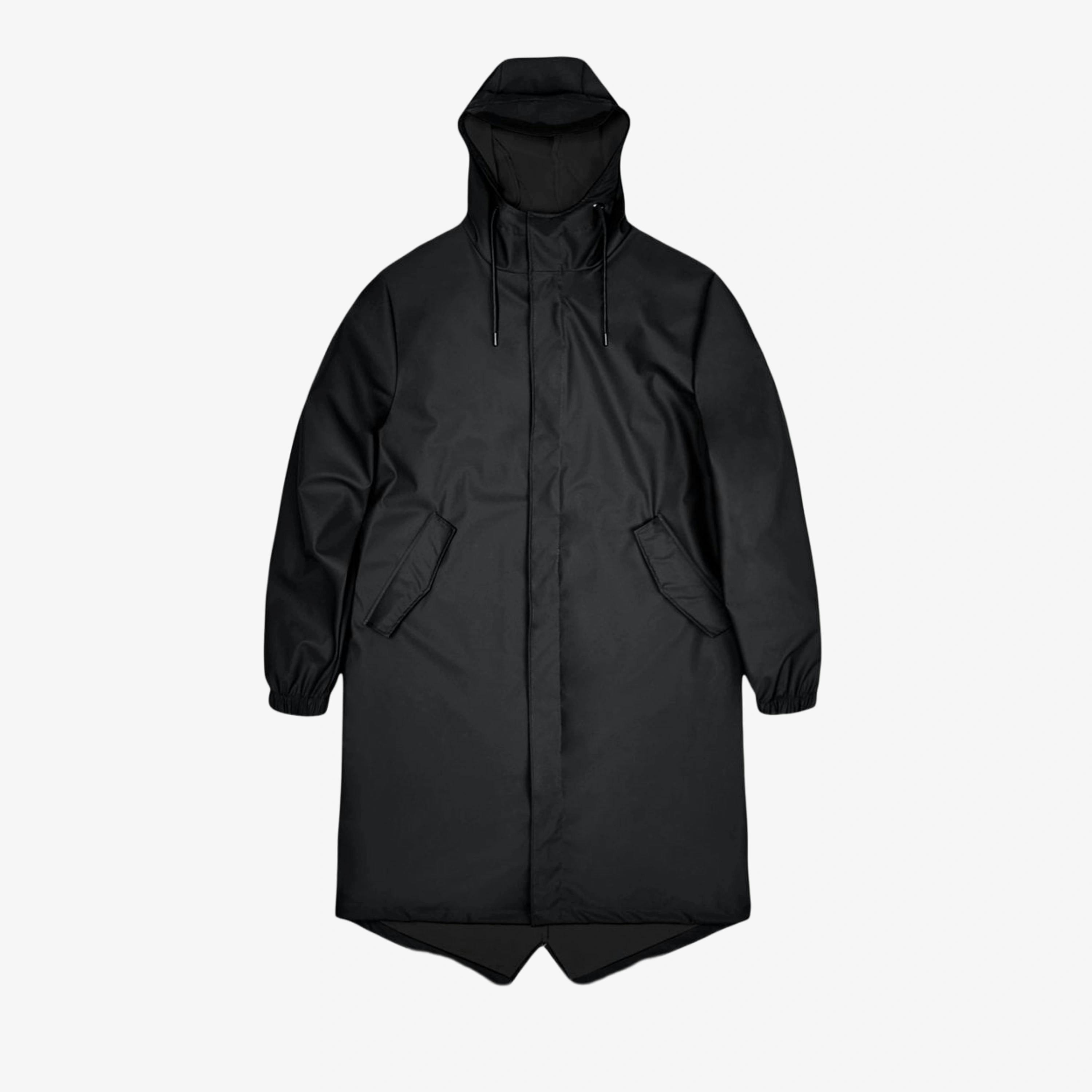 Rains Parka  in Black , view 3 of 6