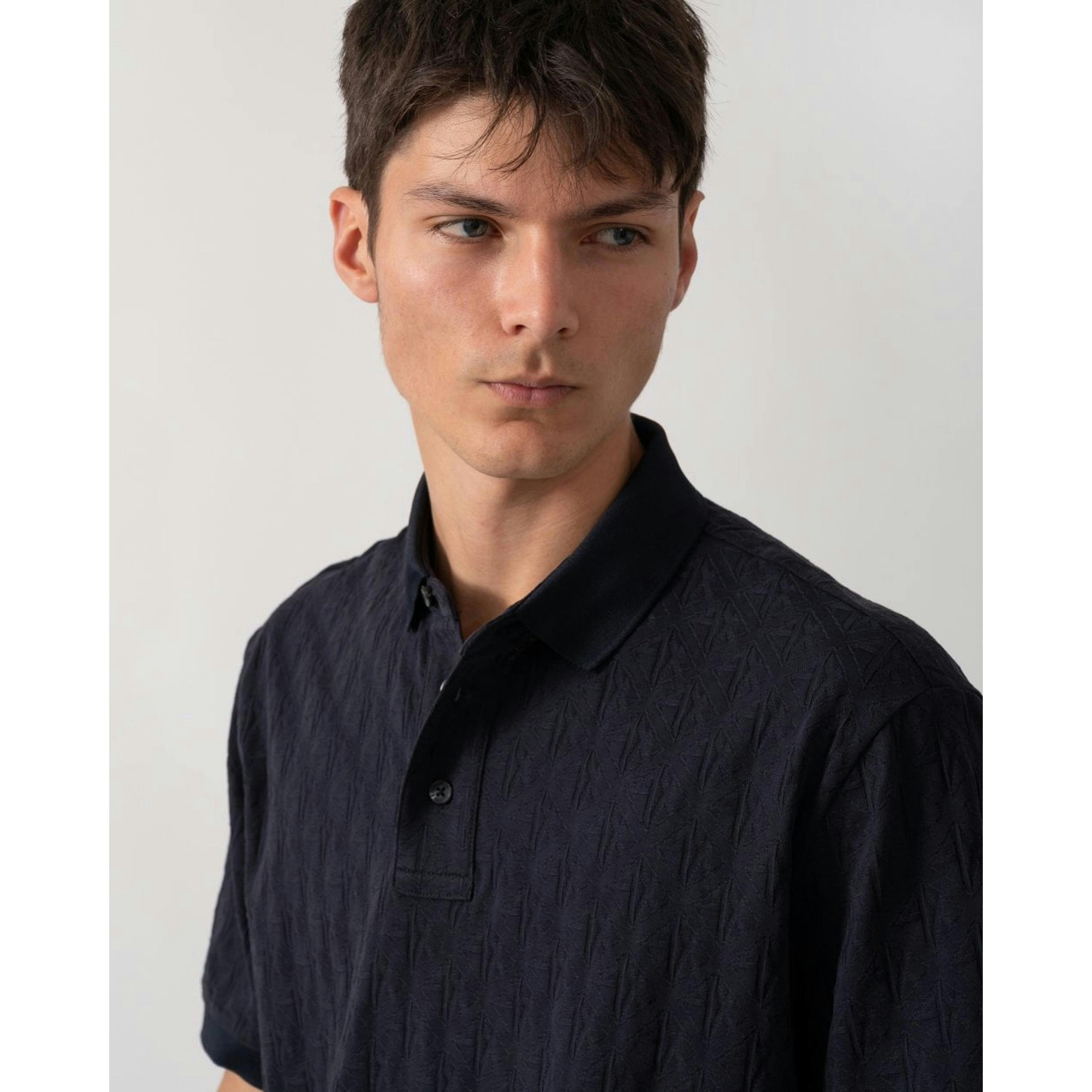 Armani Exchange Polo Shirt  in Blue , view 3 of 4