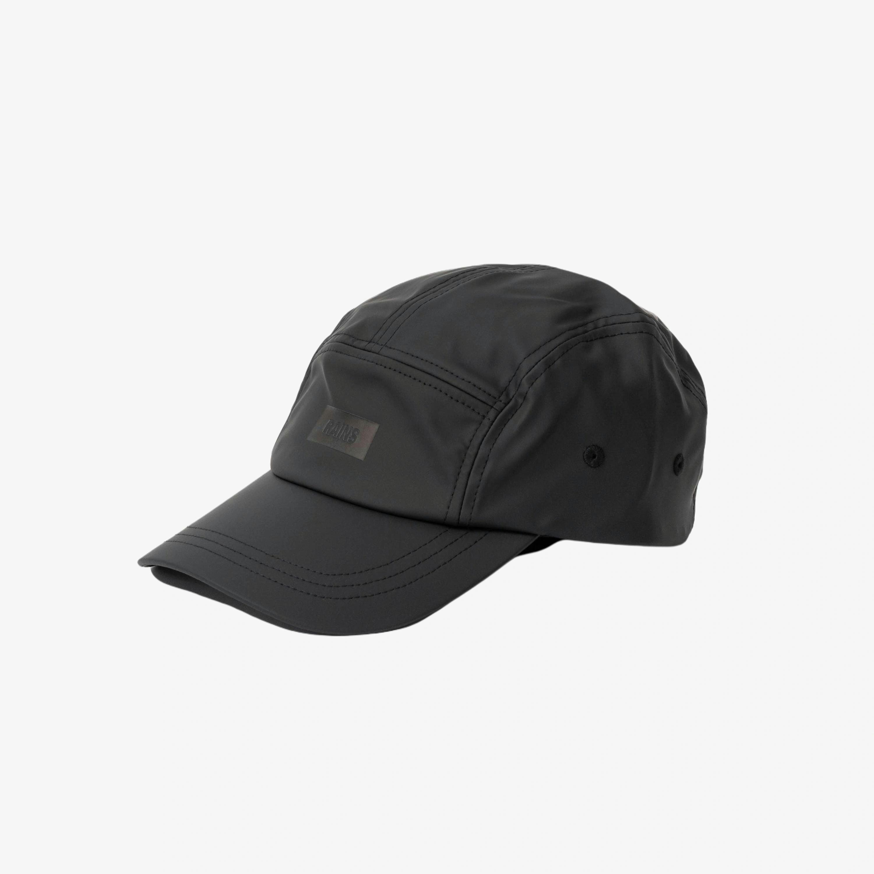Rains 5 Panel Caps  in Black , view 1 of 4