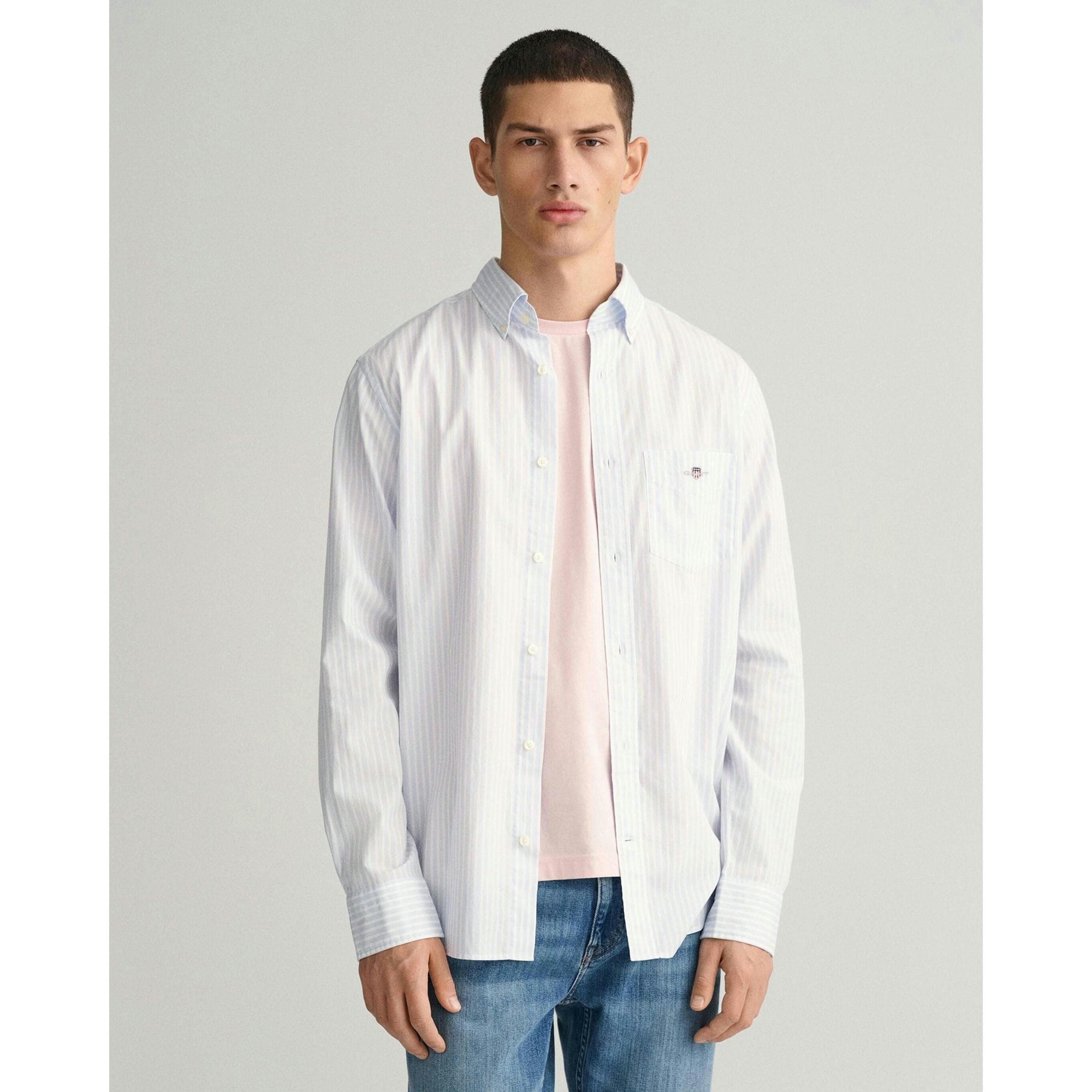 GANT Stripe Shirt  in White , view 1 of 6