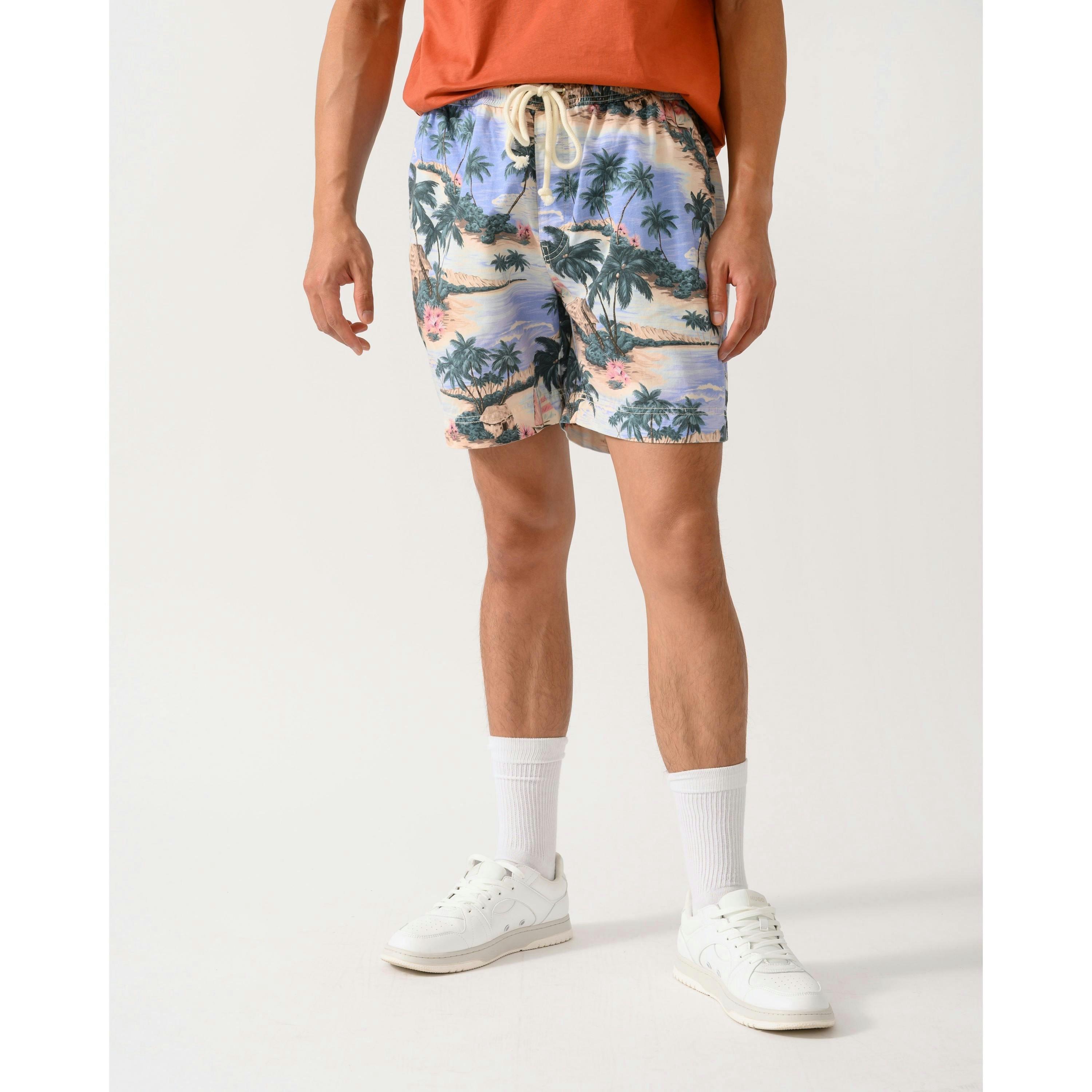 GANT Printed Chino Shorts  in Blue , view 1 of 4