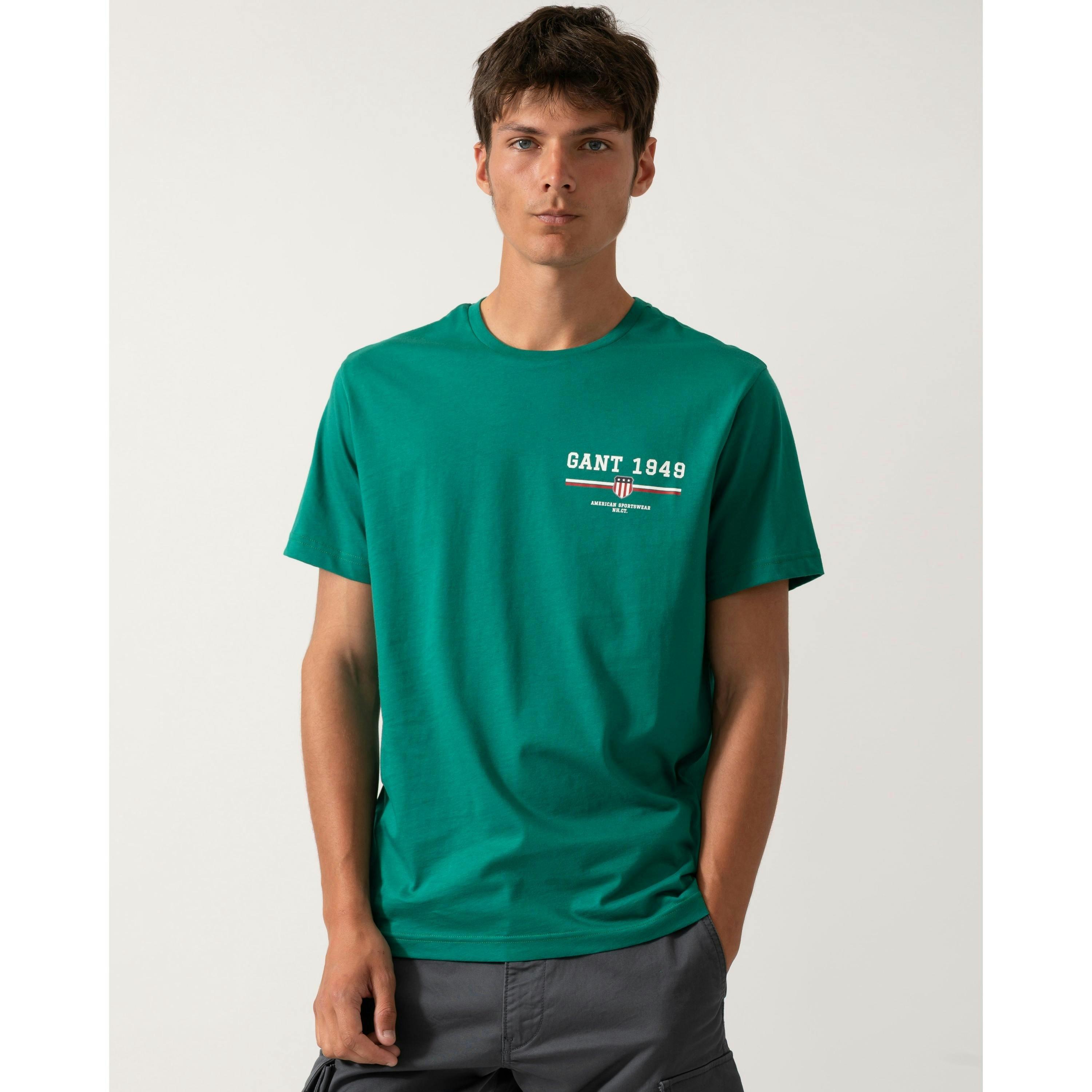 GANT Graphic T-Shirt  in Green , view 1 of 4