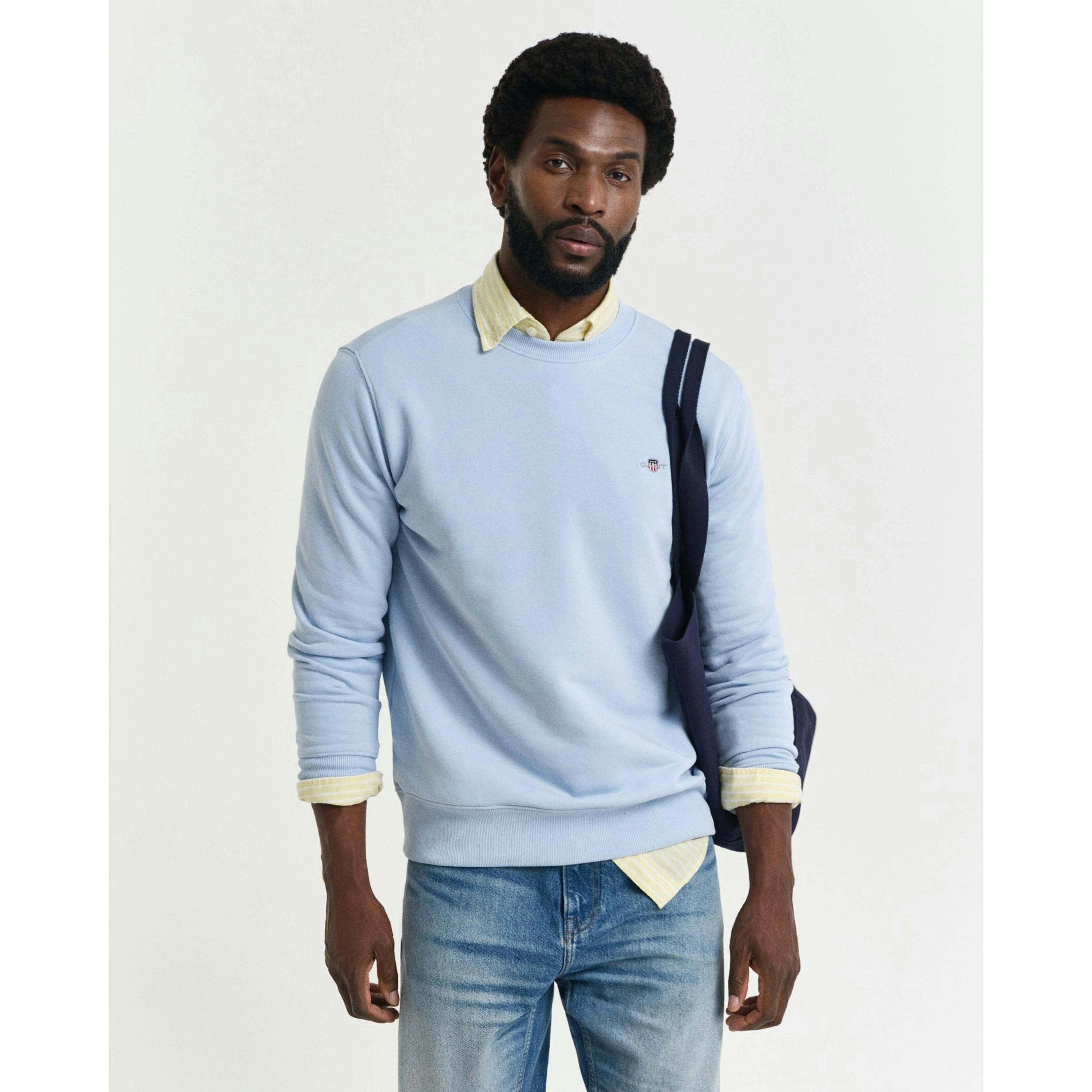 GANT Shield Logo Sweatshirt  in Blue , view 1 of 4