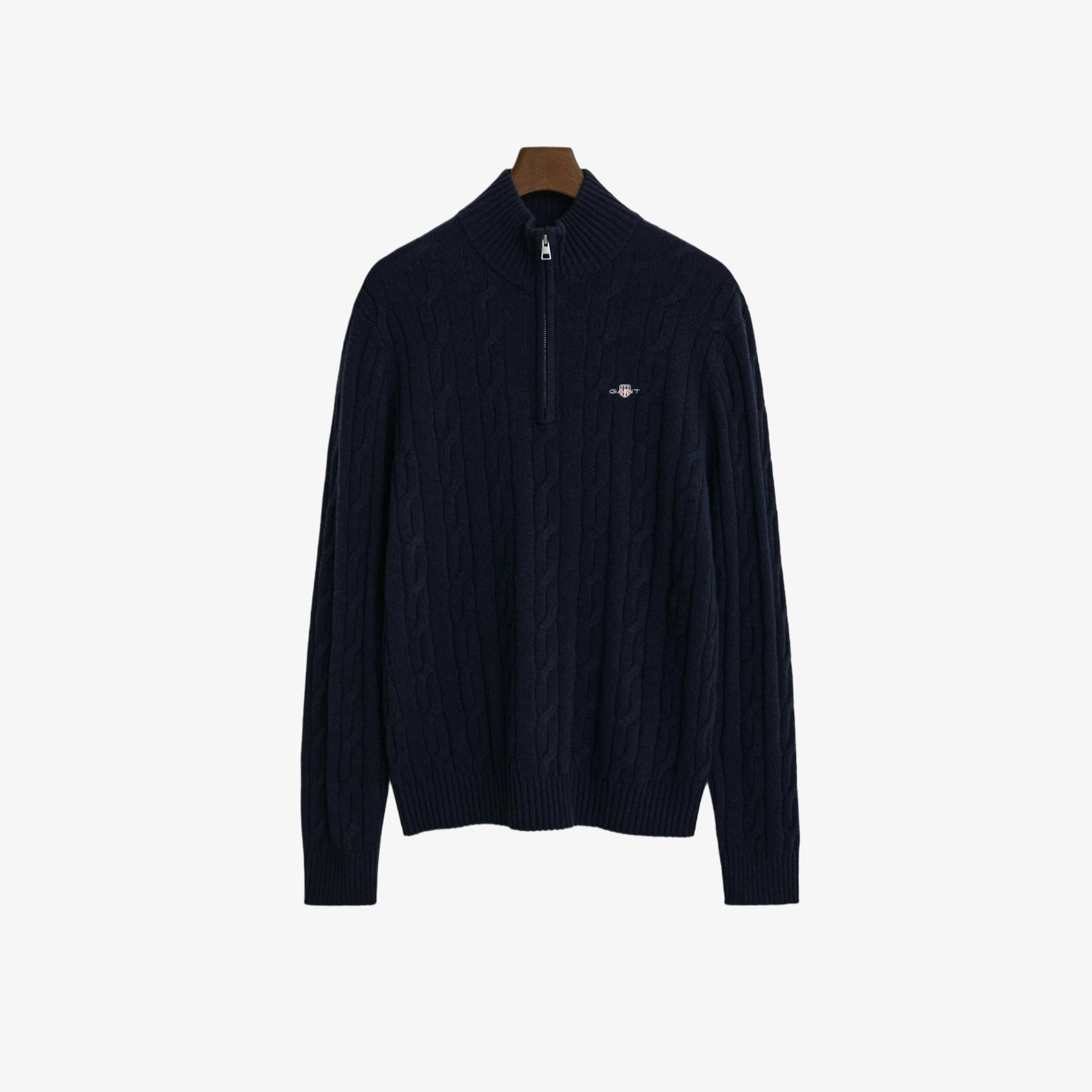 GANT Cable Knit Jumper  in Blue , view 1 of 1