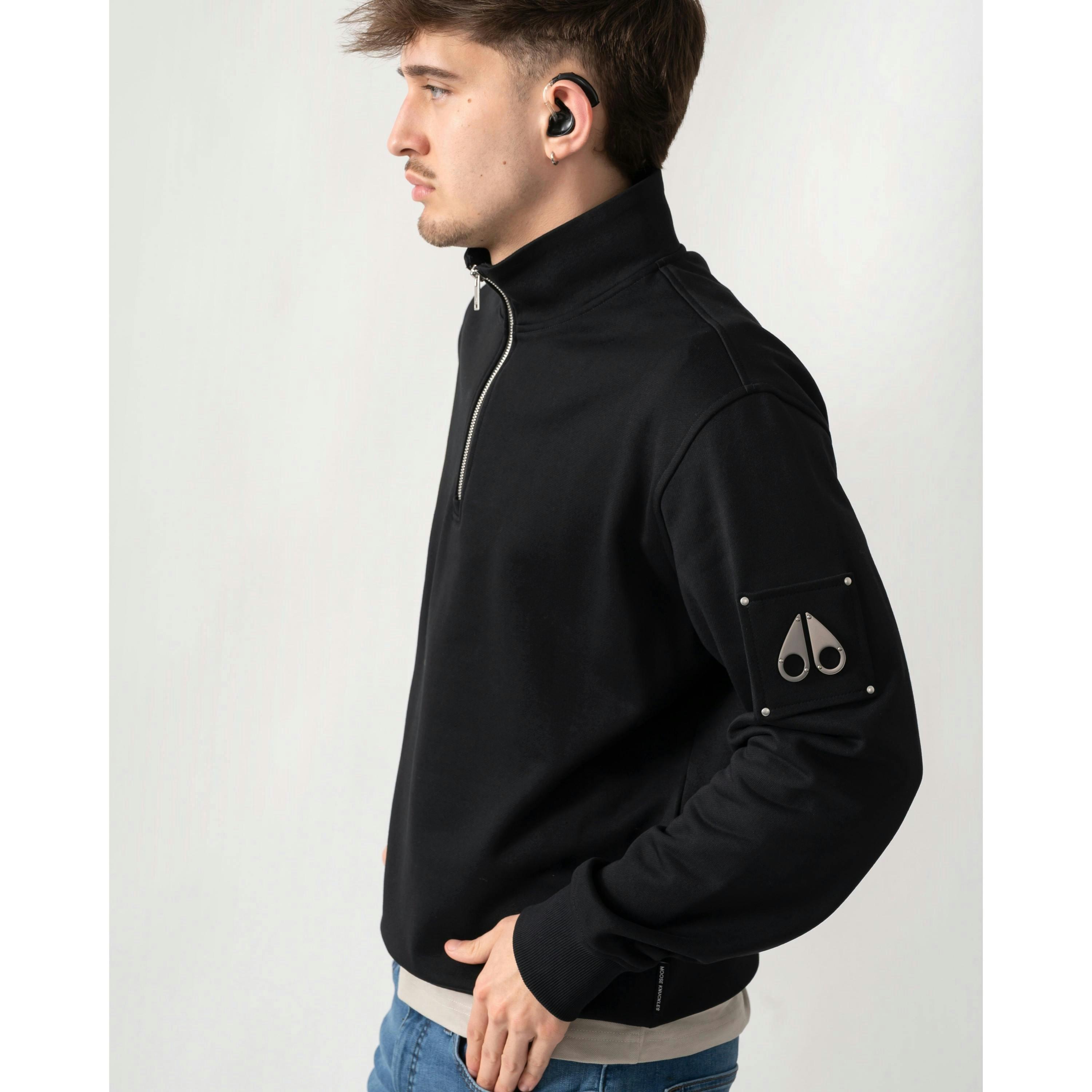 Moose Knuckles Sweatshirt  in Black , view 3 of 5