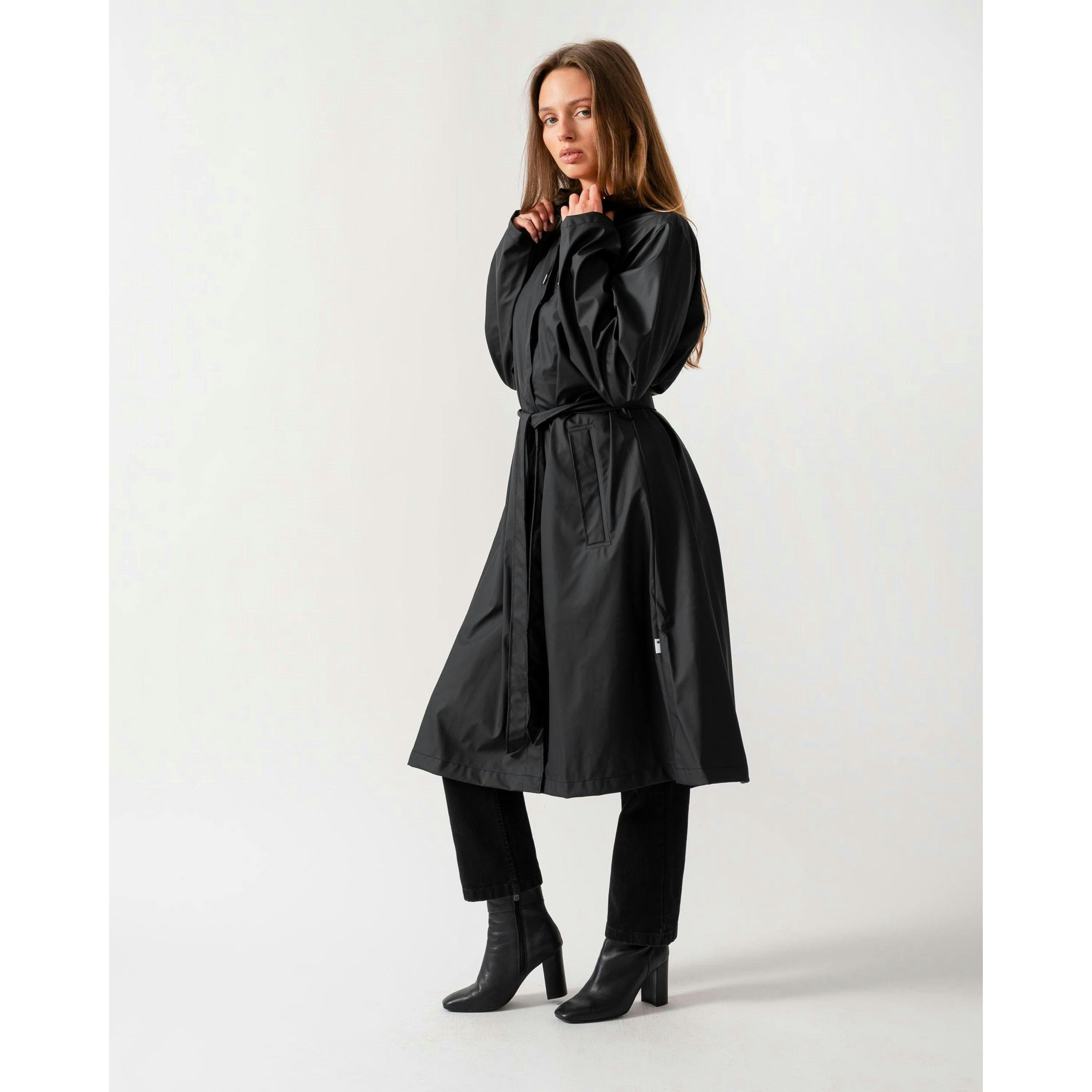 Rains Raincoat  in Black , view 1 of 6