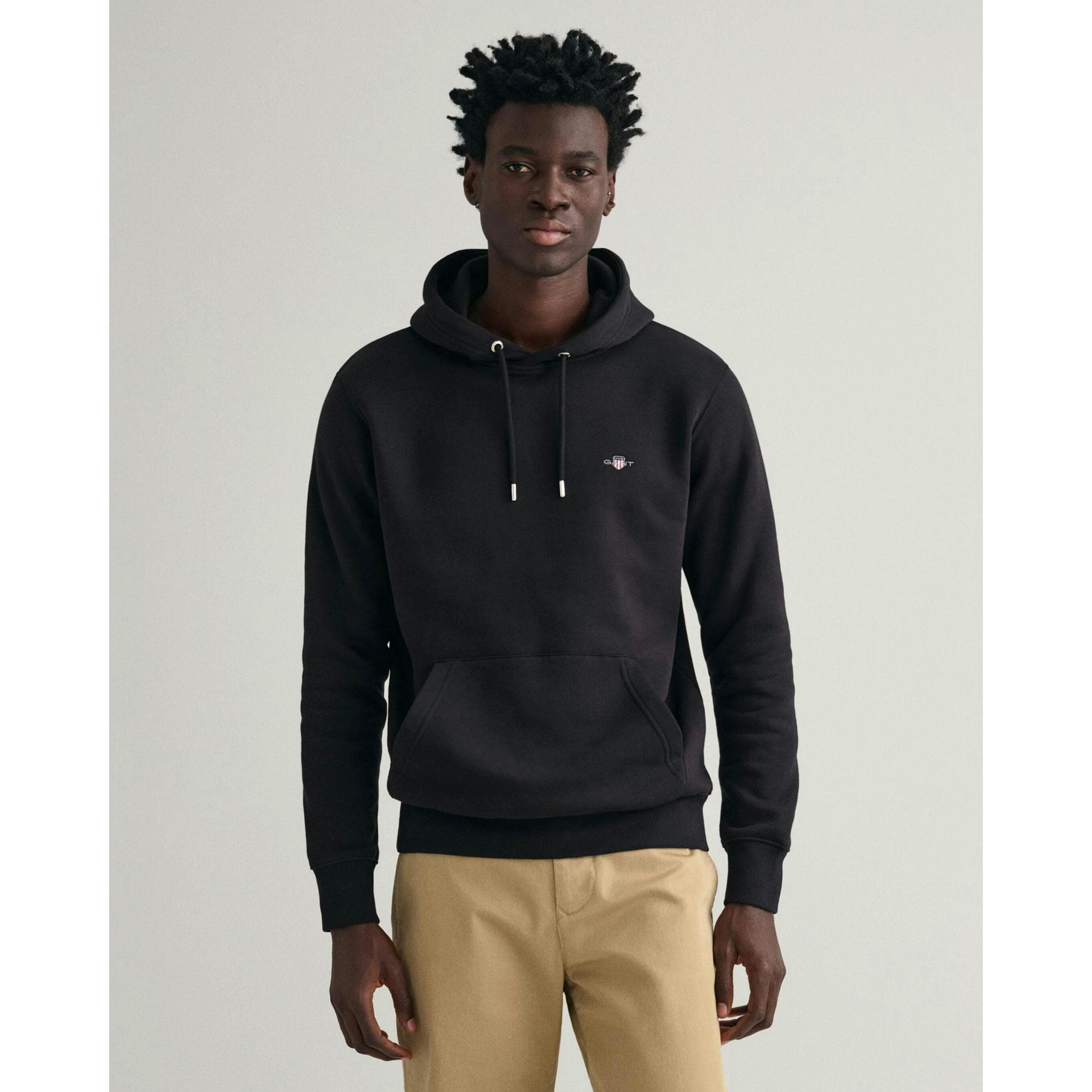 GANT Shield Logo Hoodie  in Black , view 1 of 4