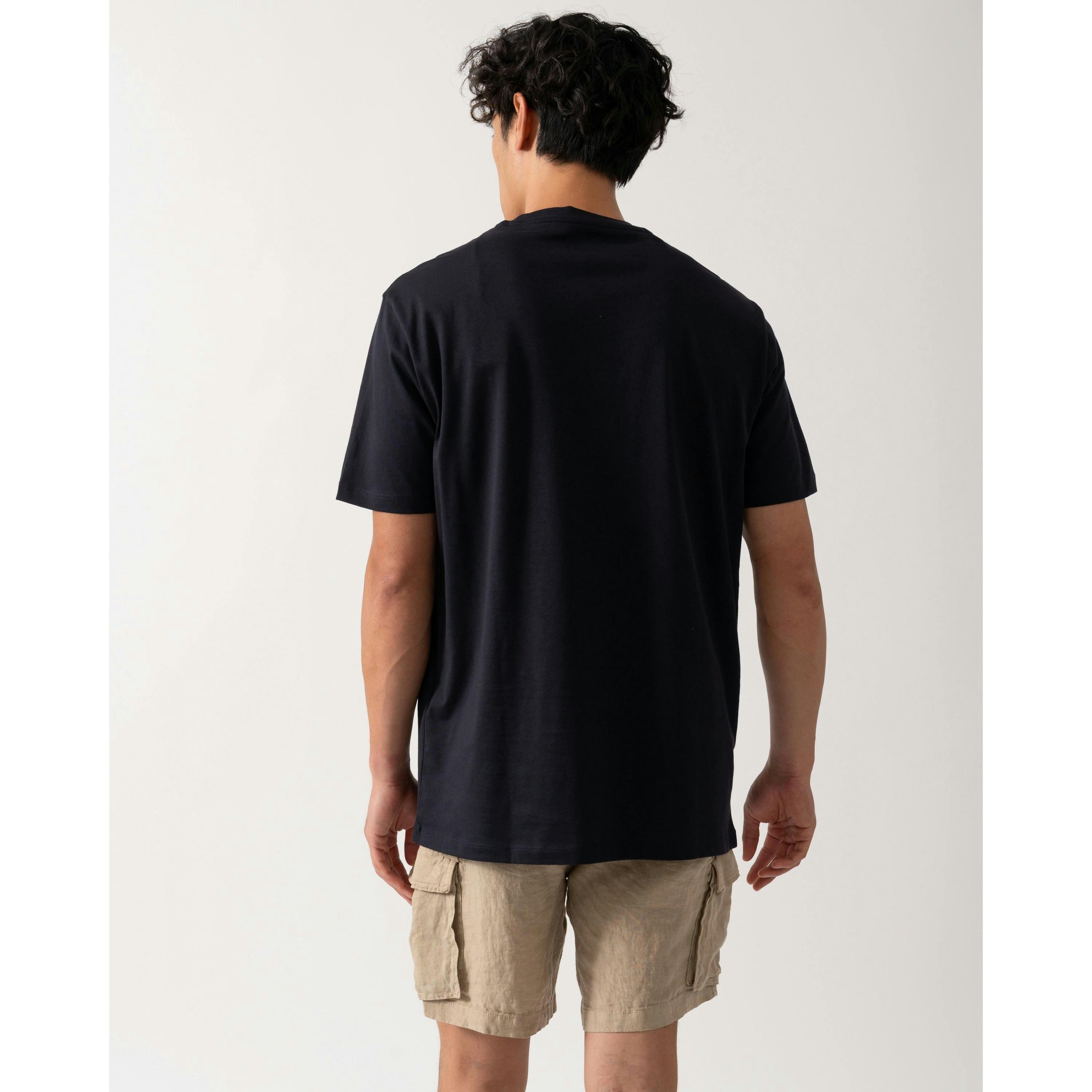 Armani Exchange Milano/New York Logo T-Shirt  in Grey , view 2 of 4
