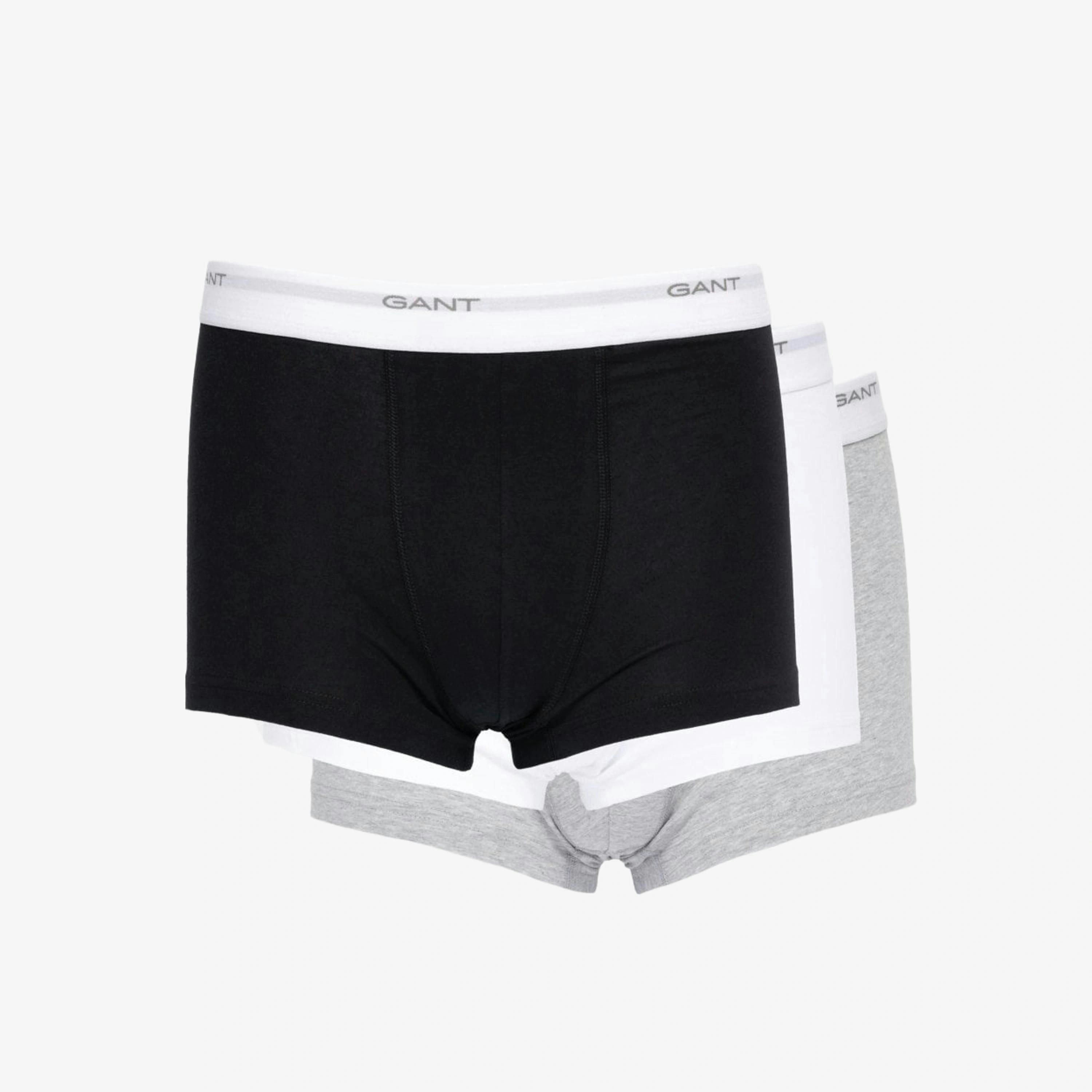 GANT Logo Waistband Trunks  in Black , view 1 of 4