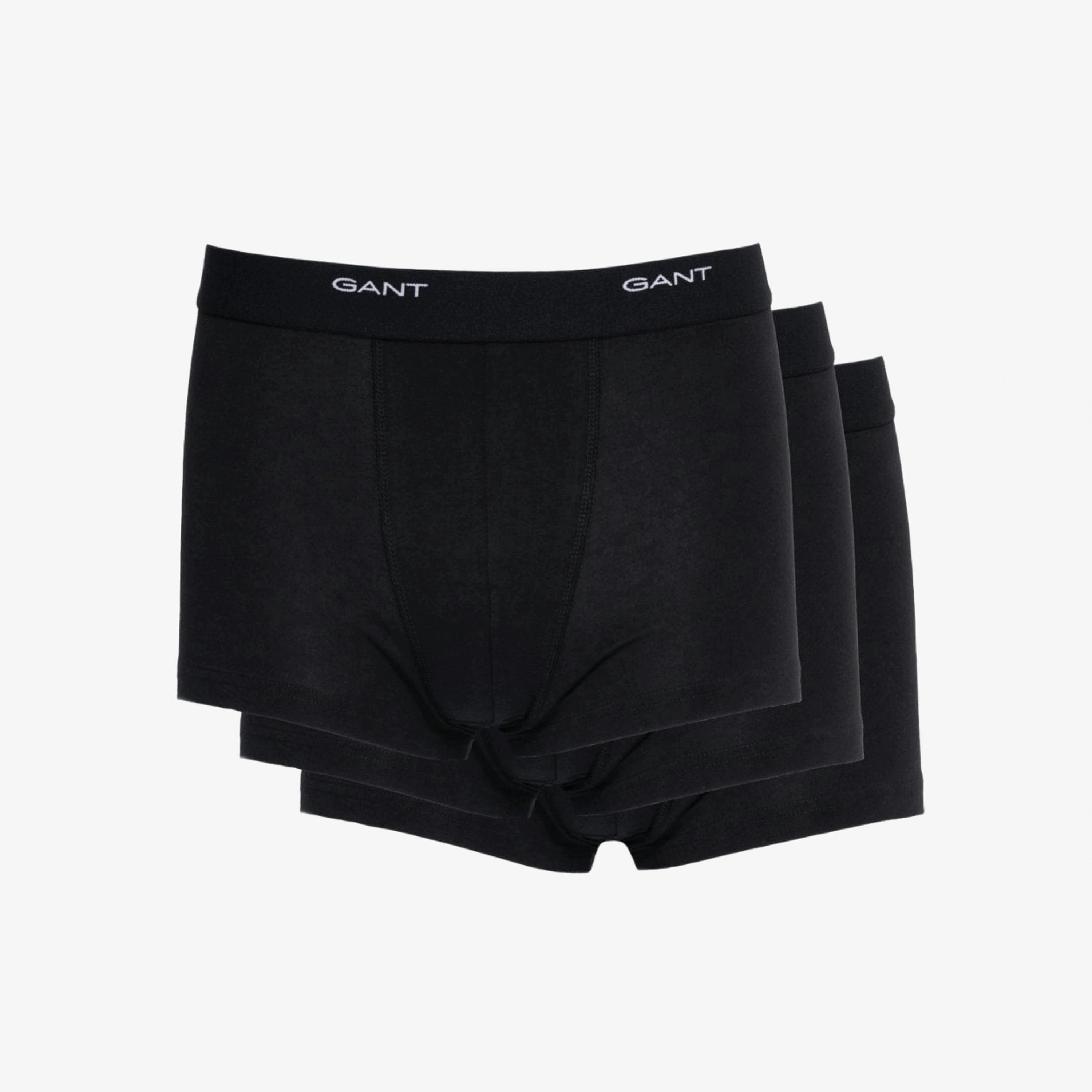 GANT Logo Waistband Trunks  in Black , view 1 of 2