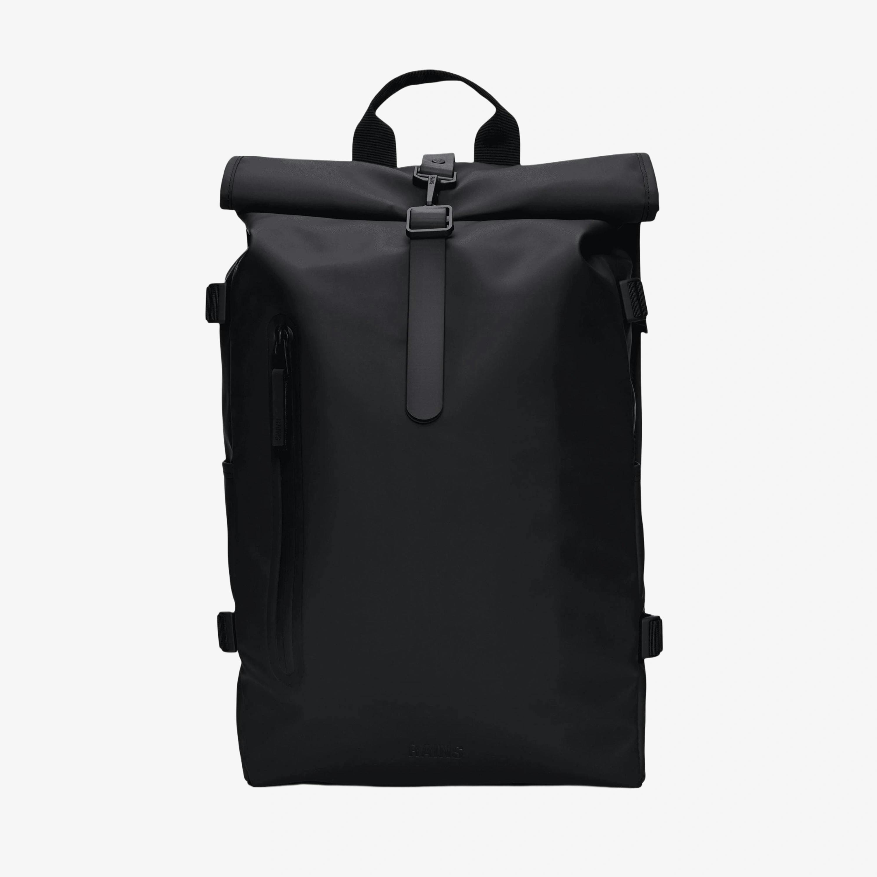 Rains Rolltop Backpack  in Black , view 1 of 5