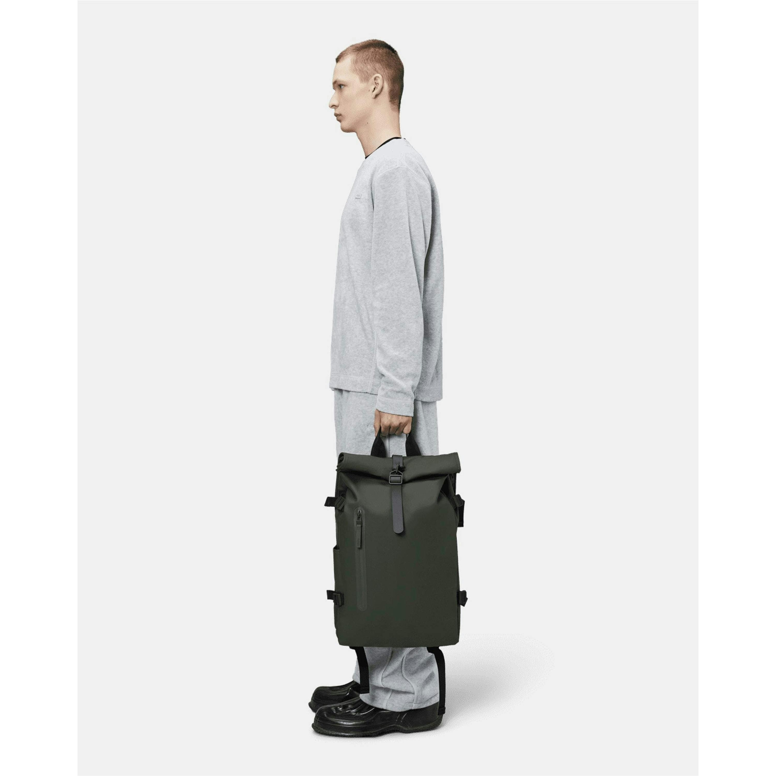 Rains Backpack  in Grey , view 2 of 5