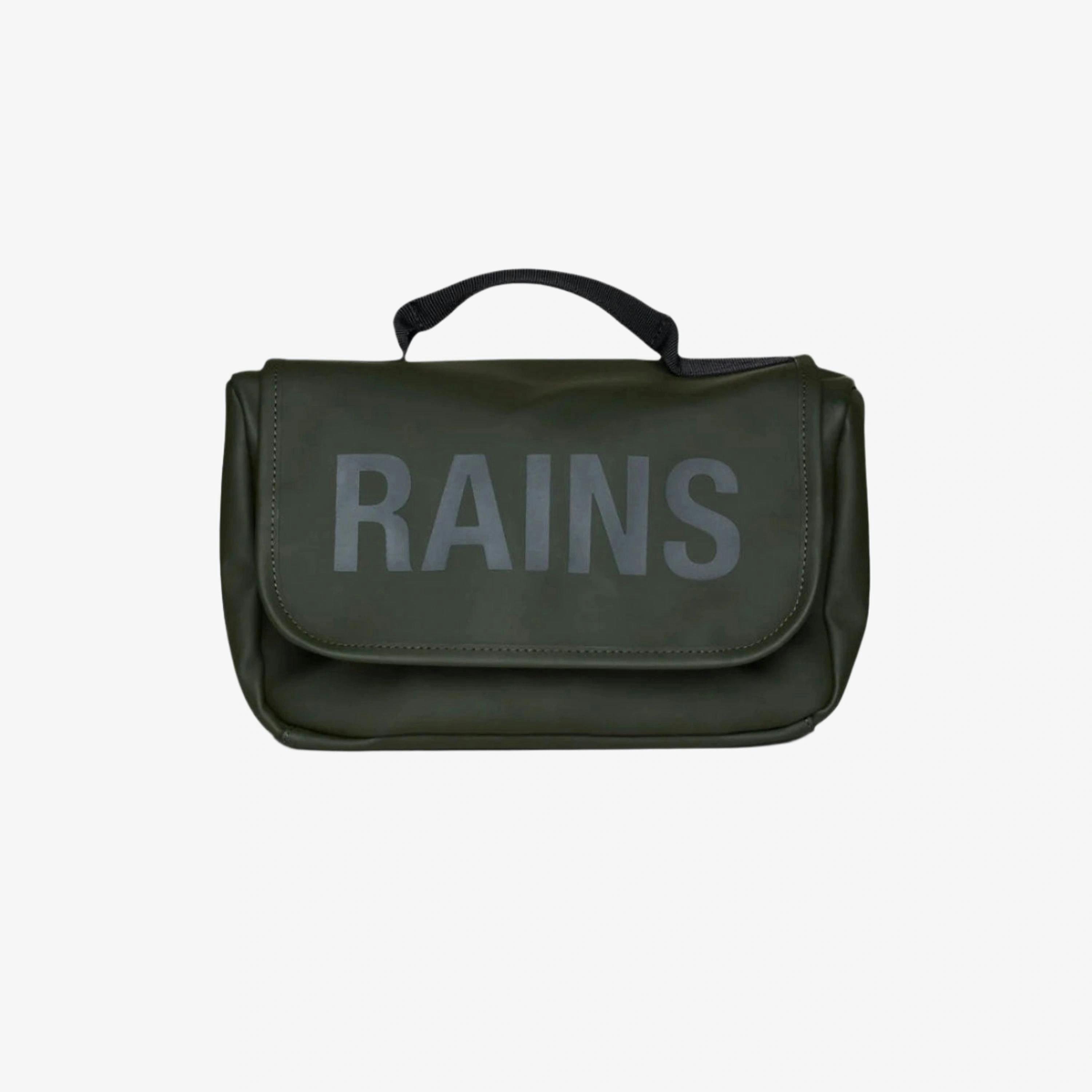 Rains Wash Bag  in Green , view 2 of 5