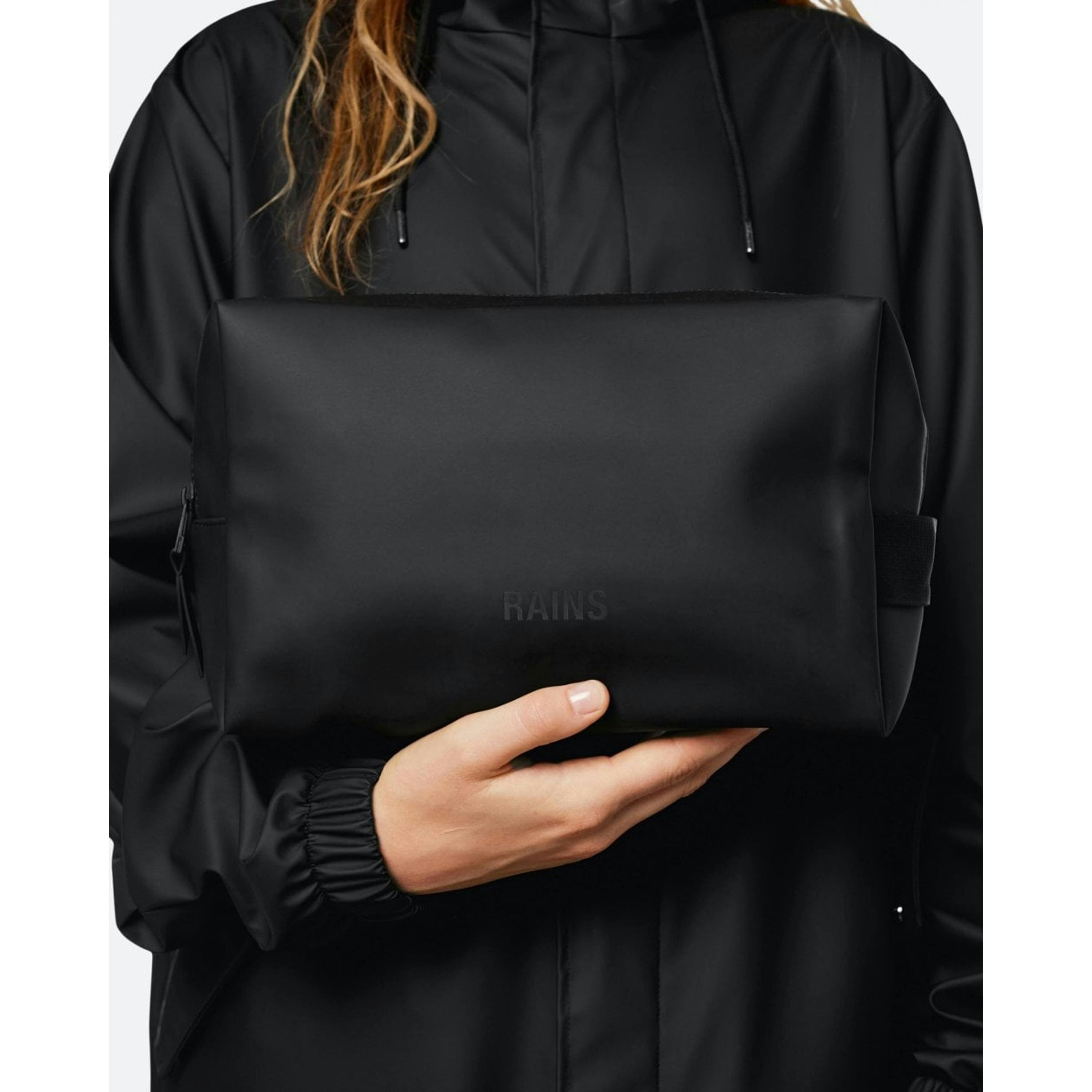 Rains Wash Bag  in Black , view 1 of 3