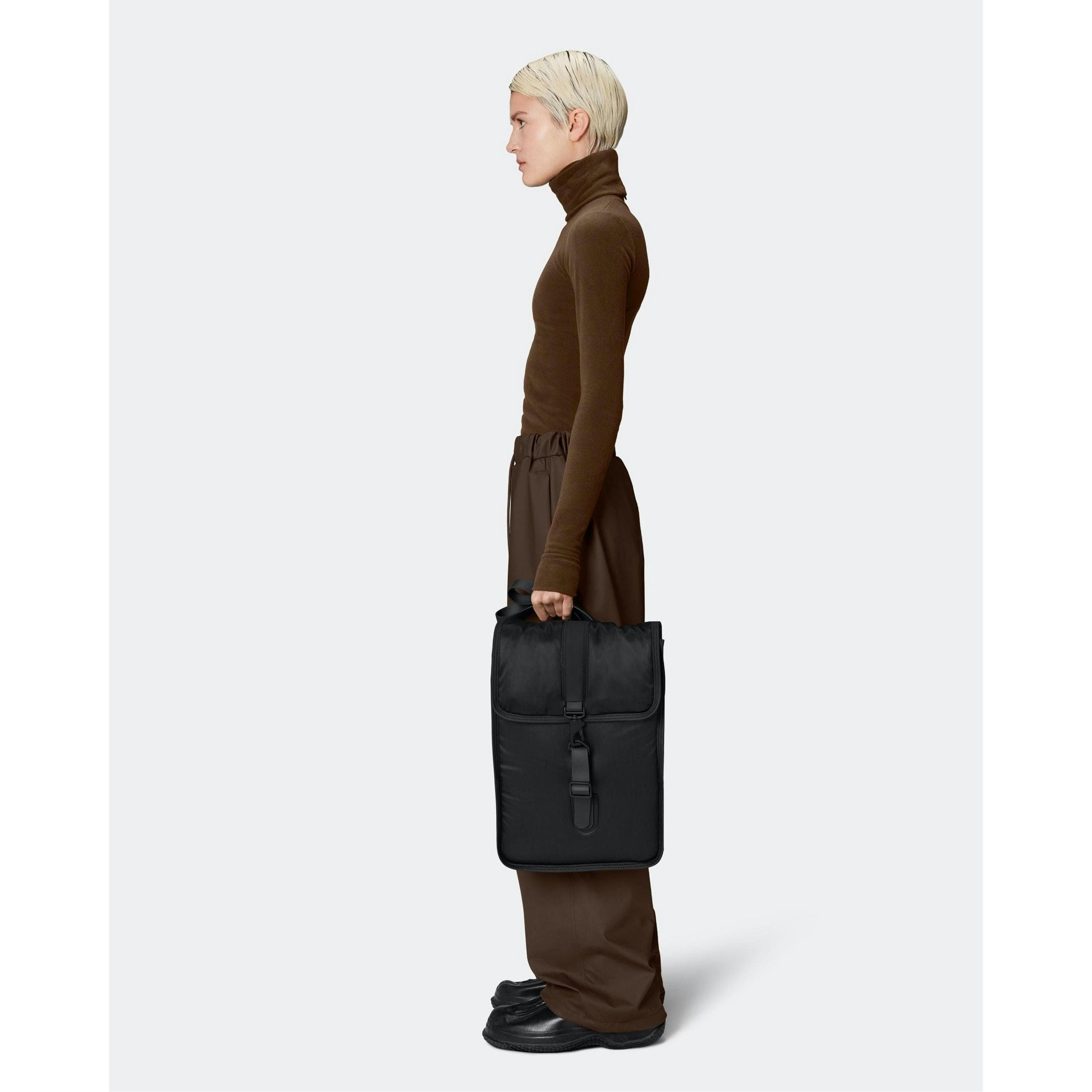 Rains Backpack  in Black , view 2 of 4
