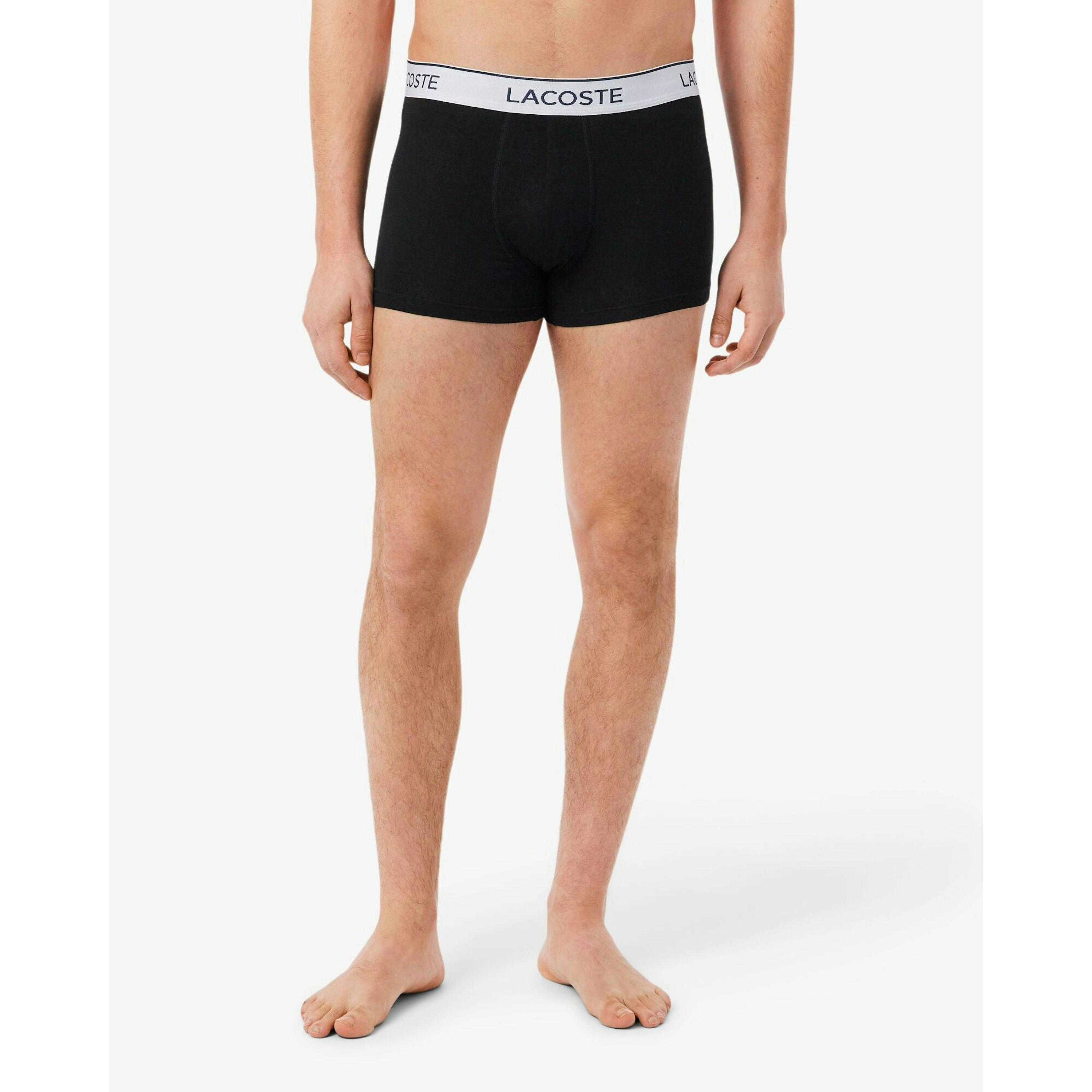 Lacoste Contrast Stripe Trunks  in Black , view 1 of 6