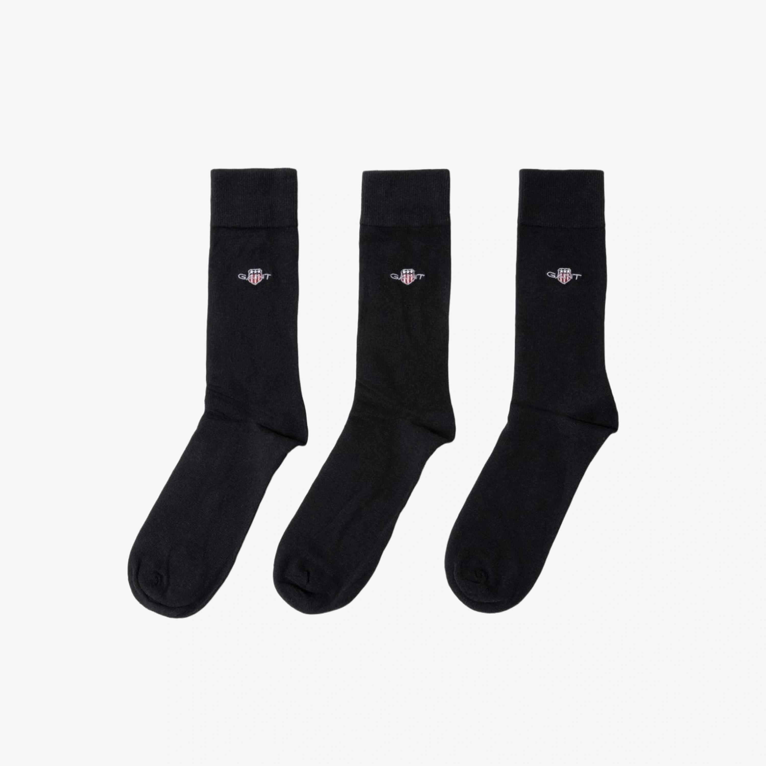 GANT Shield Logo Socks  in Black , view 1 of 1