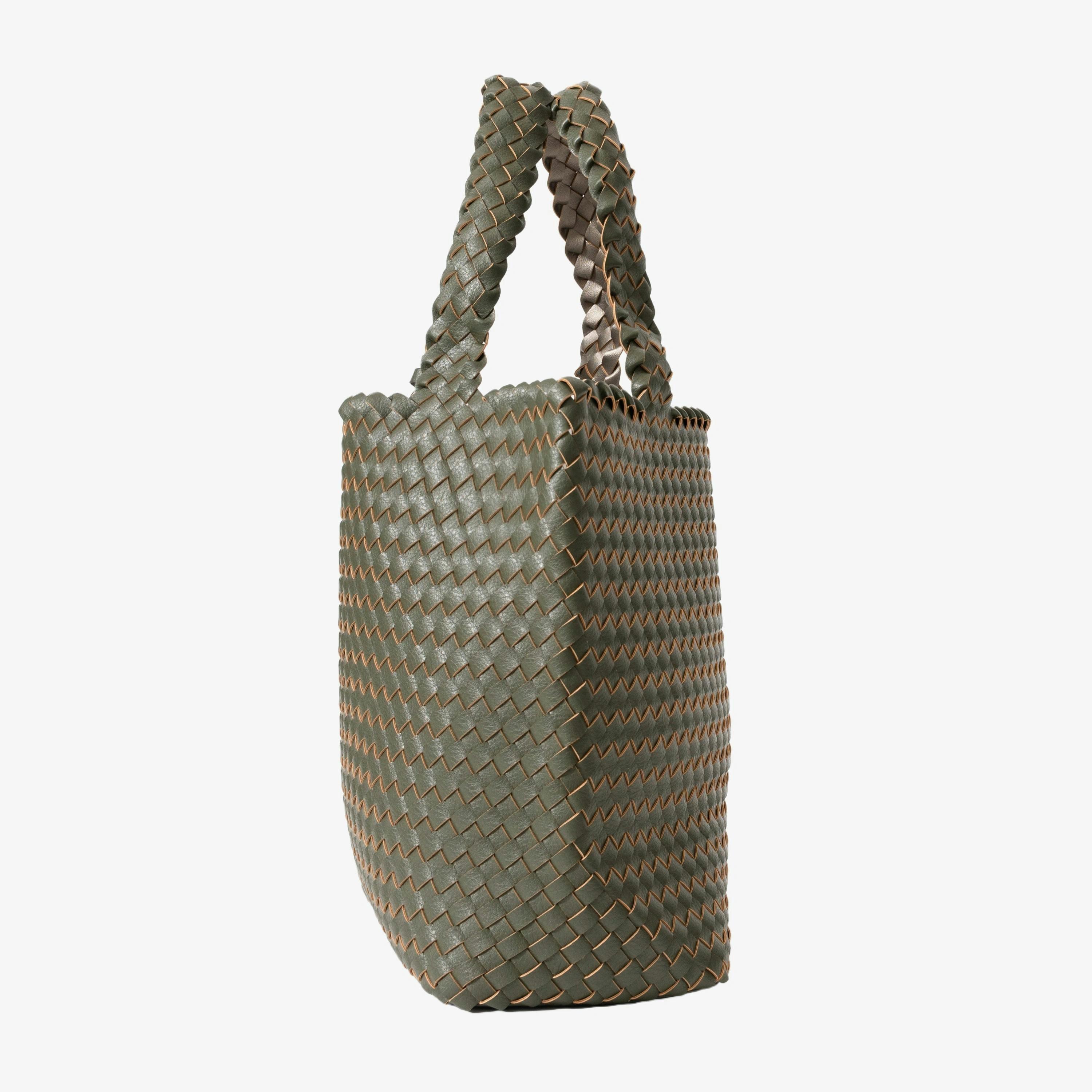 Isle Jacobsen Braided Tote Bag  in Green , view 3 of 5