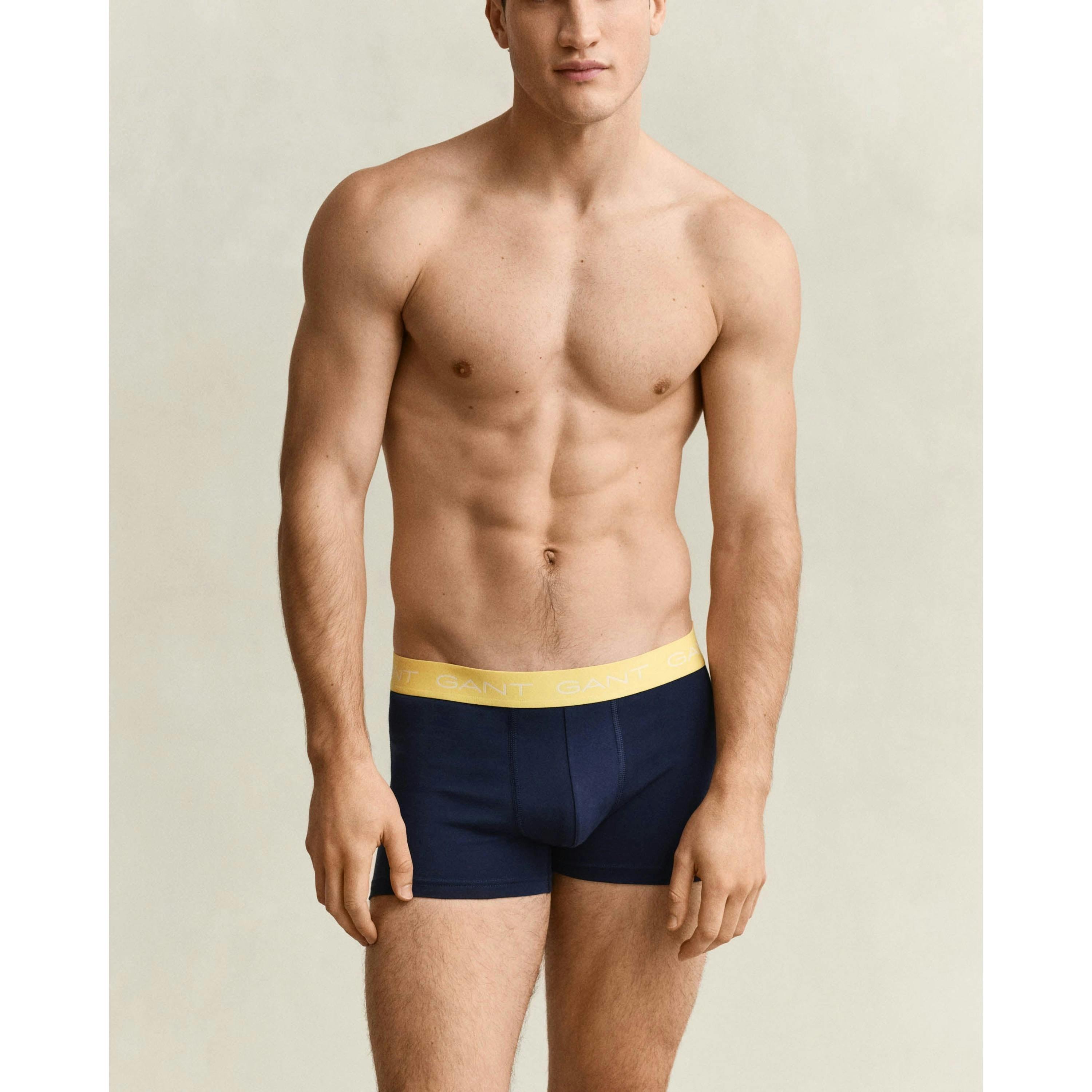 GANT Multi Coloured Waistbands Trunks  in Navy , view 1 of 4