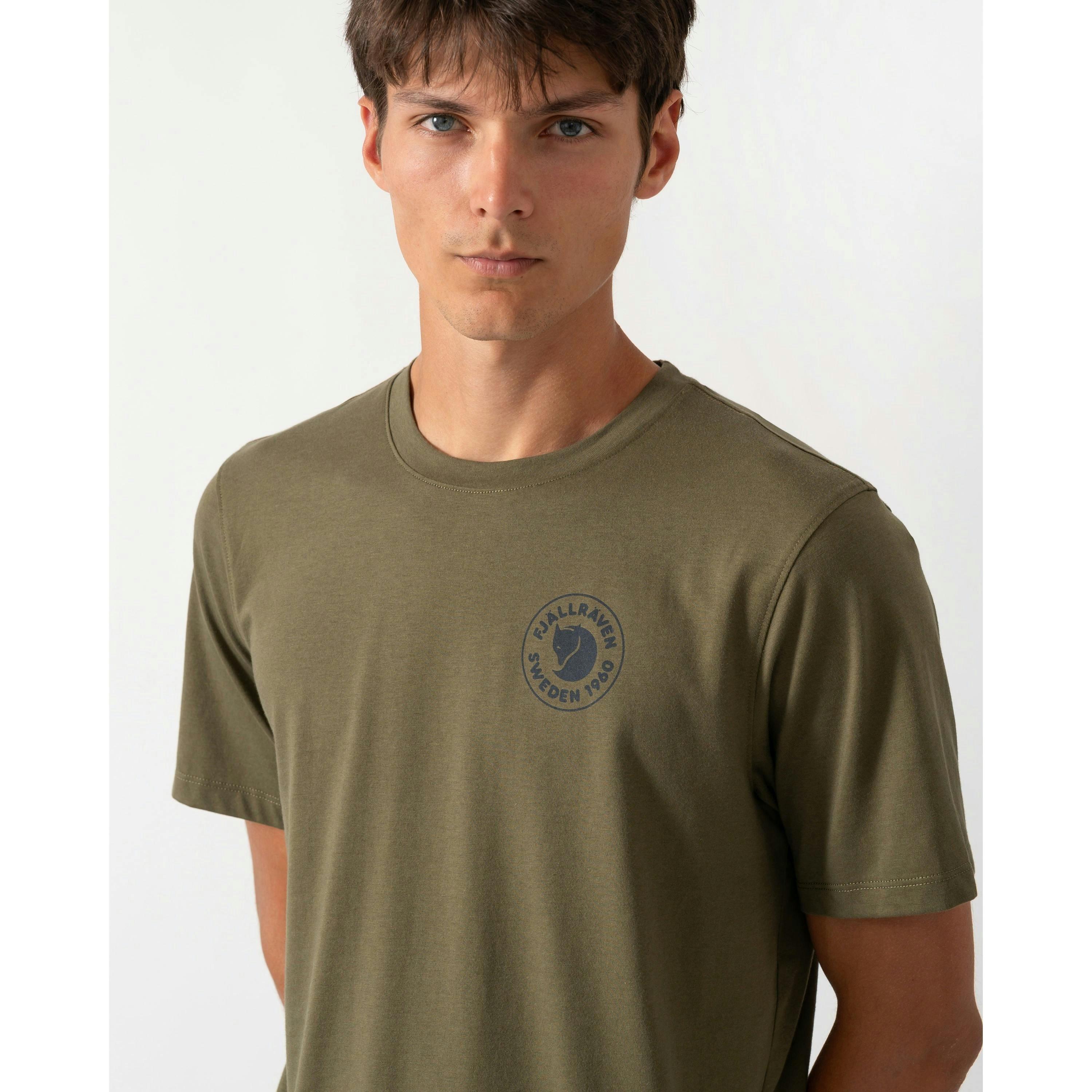 Fjallraven Logo T-Shirt  in Grey , view 3 of 4