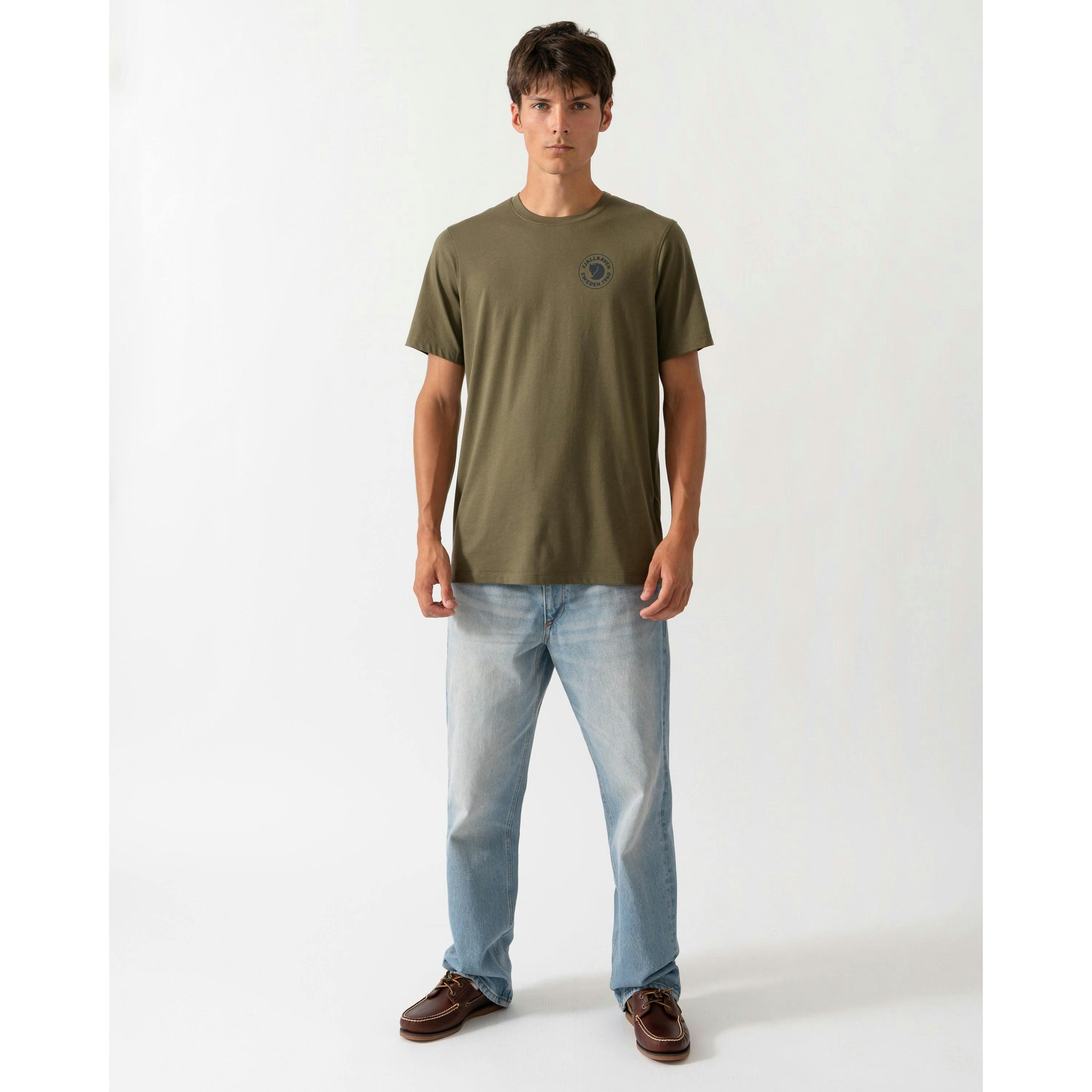 Fjallraven Logo T-Shirt  in Grey , view 4 of 4