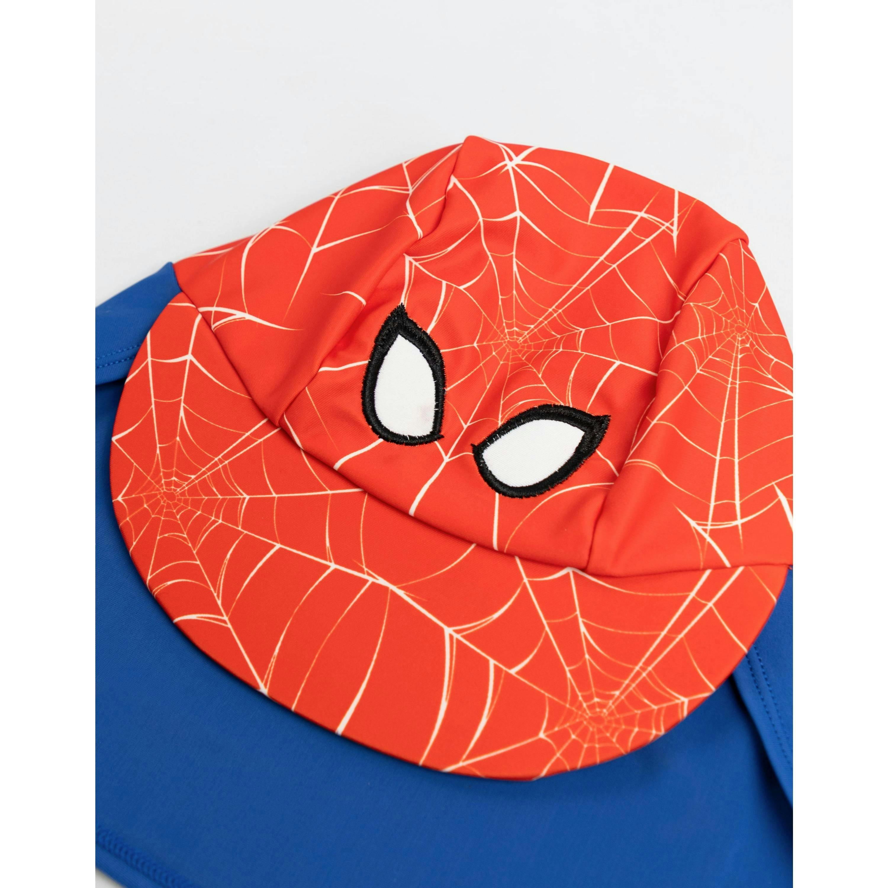 Spiderman Boys Red Character Fitted Curved Peak Cap (One Size) by Vanilla Underground , view 4 of 6