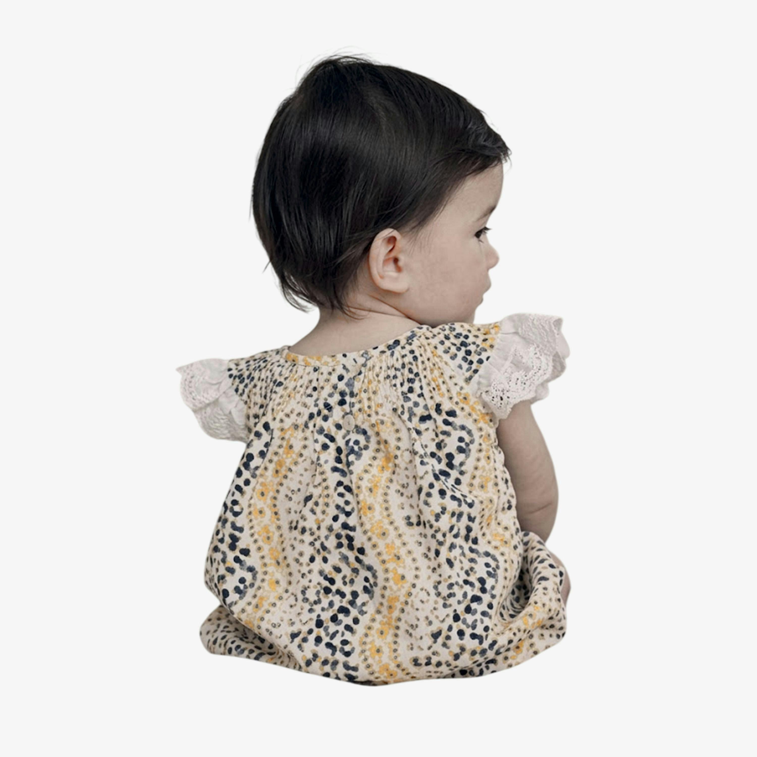 Cath Kidston Baby Girls Broderie Babygrow , view 1 of 1