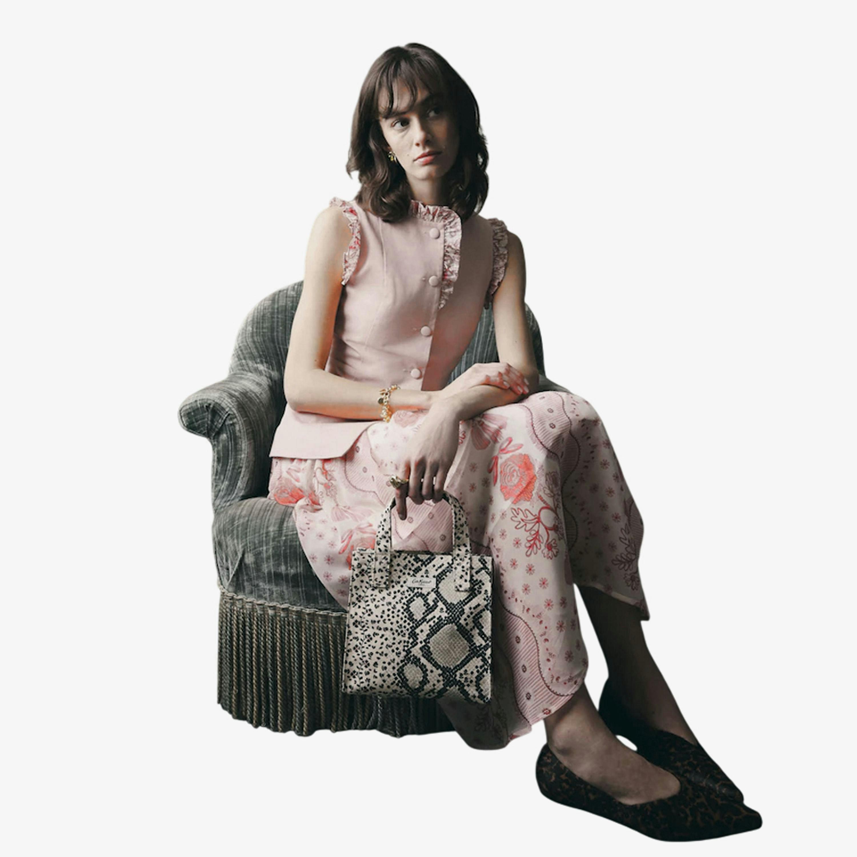 Cath Kidston Snake Print Cotton Jute Book Bag , view 1 of 1