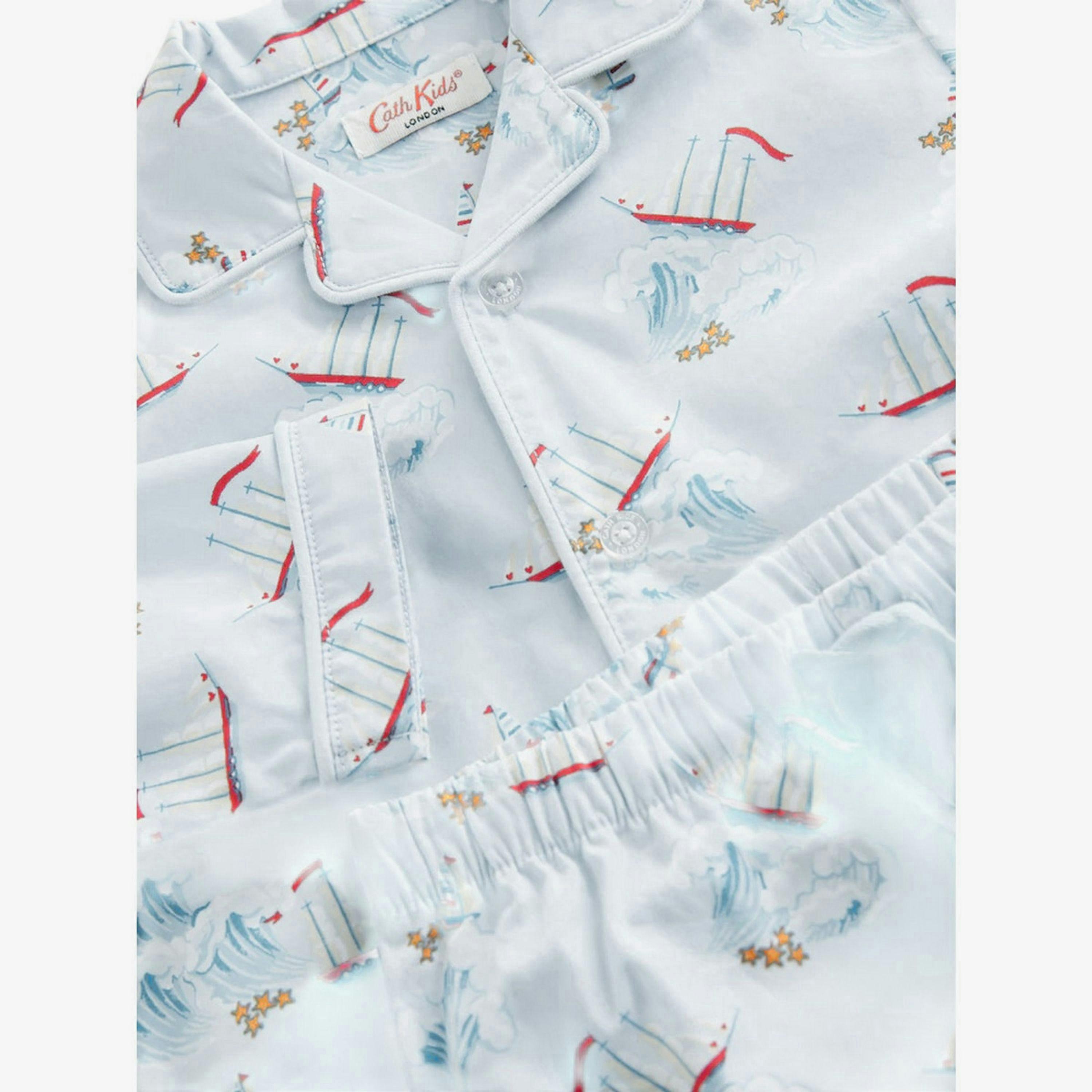 Cath Kidston Childrens/Kids Boat Button Long Pyjama Set , view 1 of 1