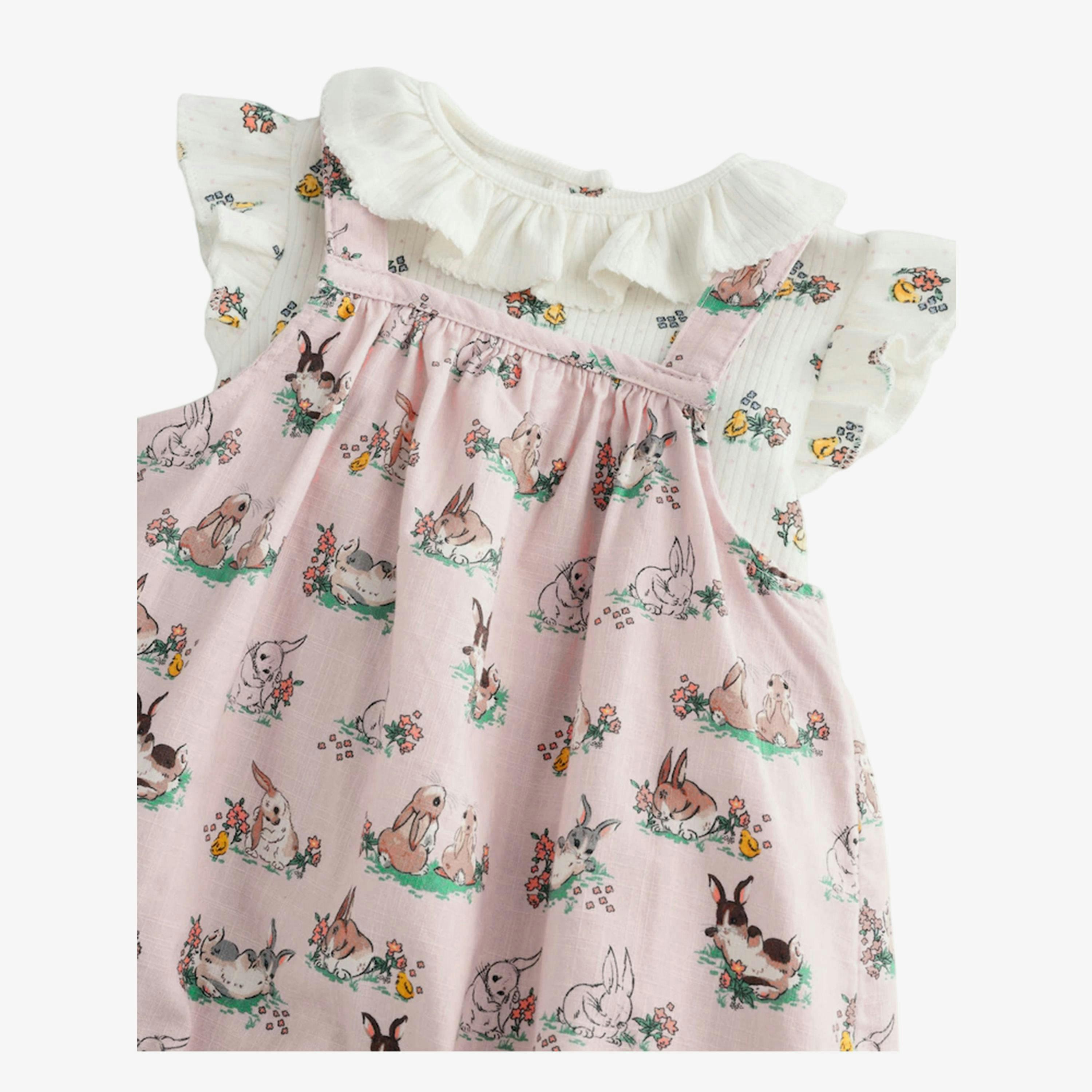 Cath Kidston Baby Girls Floral Jersey Romper Set , view 1 of 1