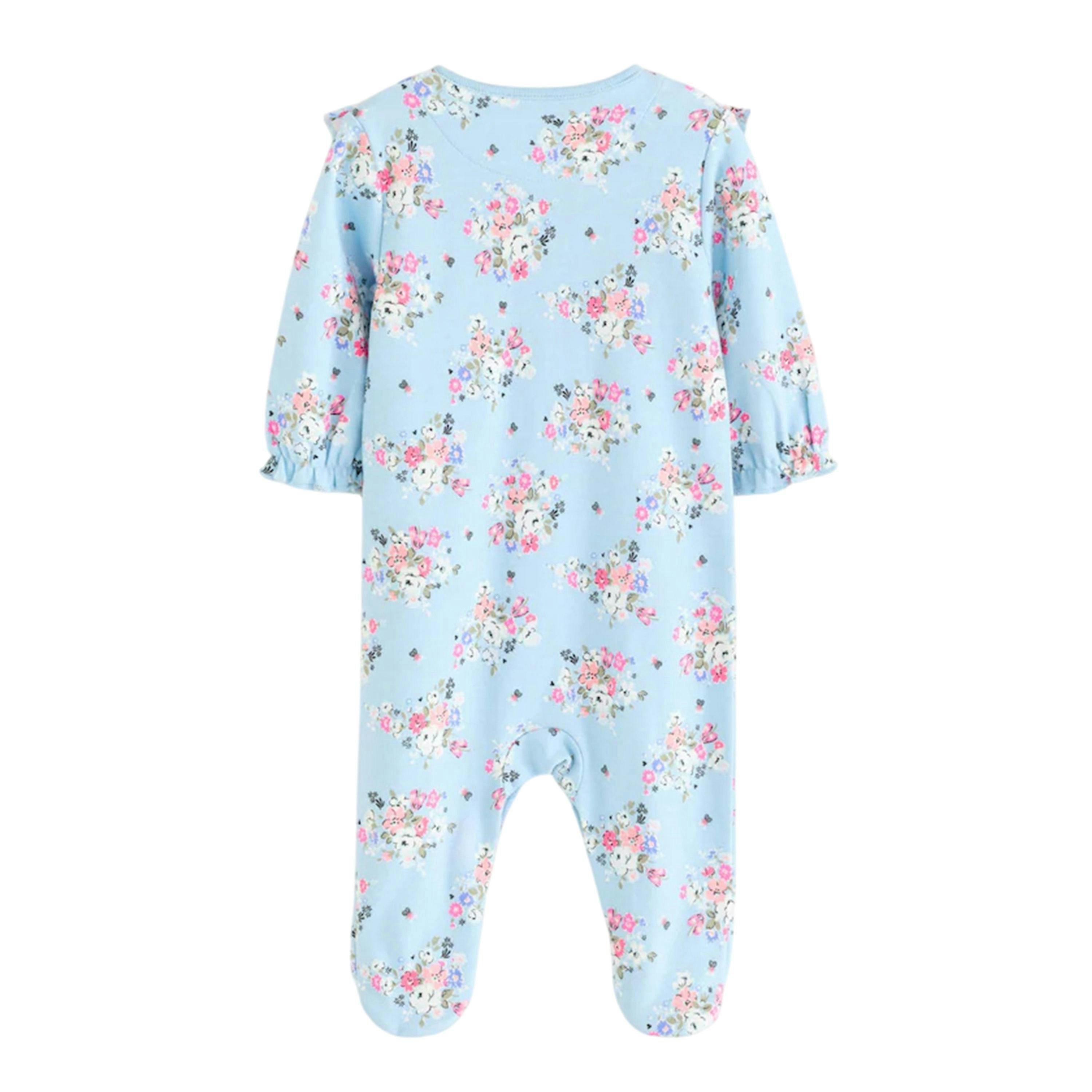Cath Kidston Baby Floral Sleepsuit (Pack of 3) , view 2 of 4