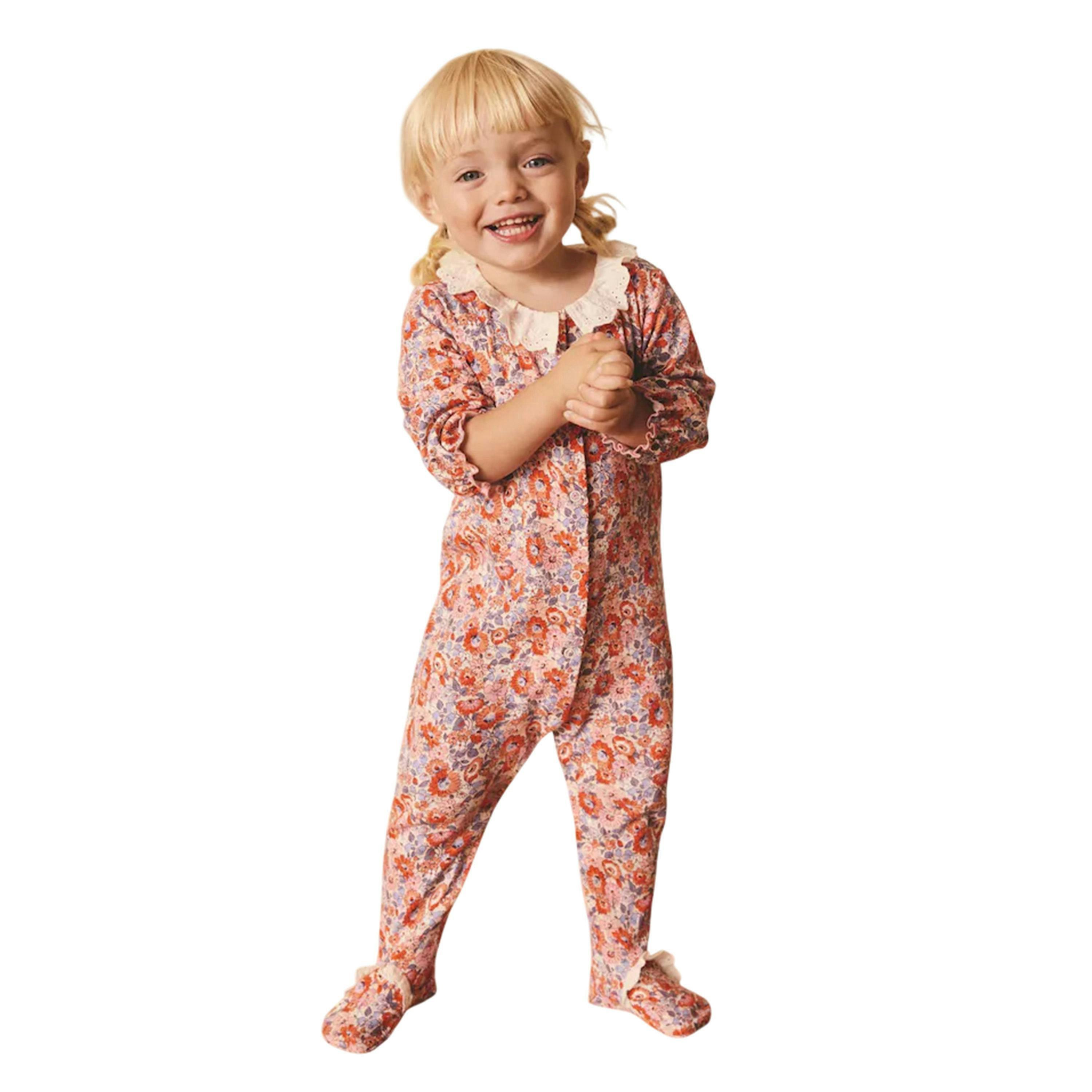 Cath Kidston Baby Floral Sleepsuit (Pack of 3) , view 4 of 4
