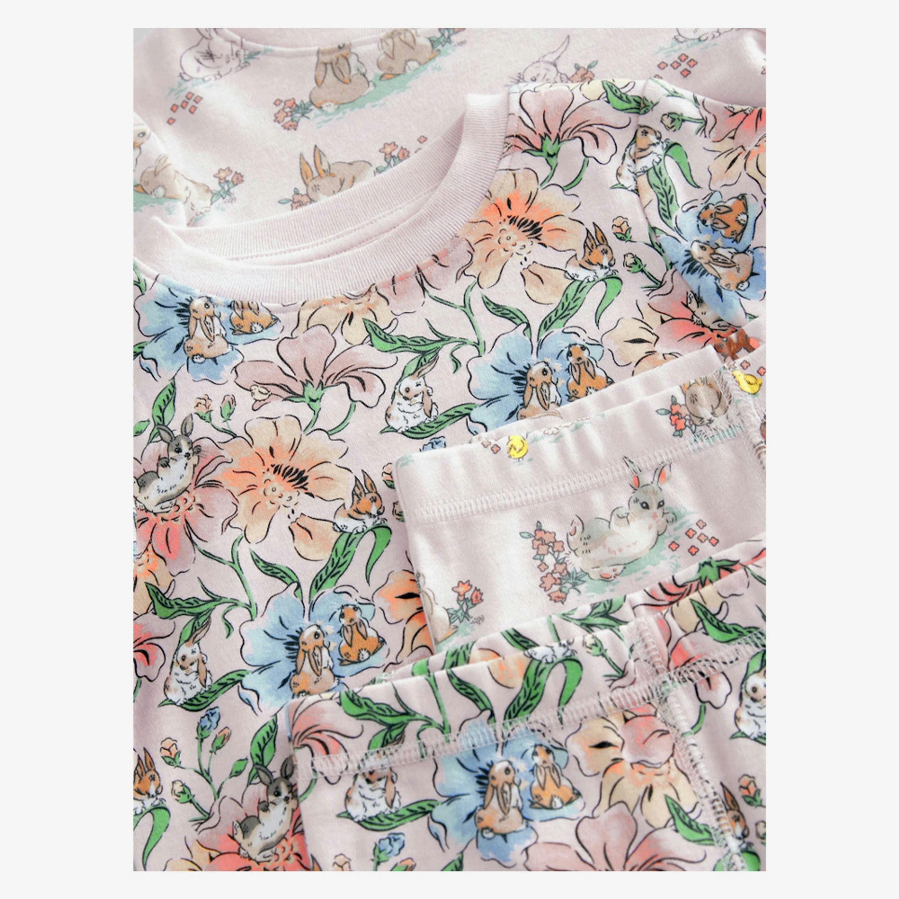 Cath Kidston Girls Snuggle Bunny Cotton Pyjama Set (Pack of 2) , view 1 of 1