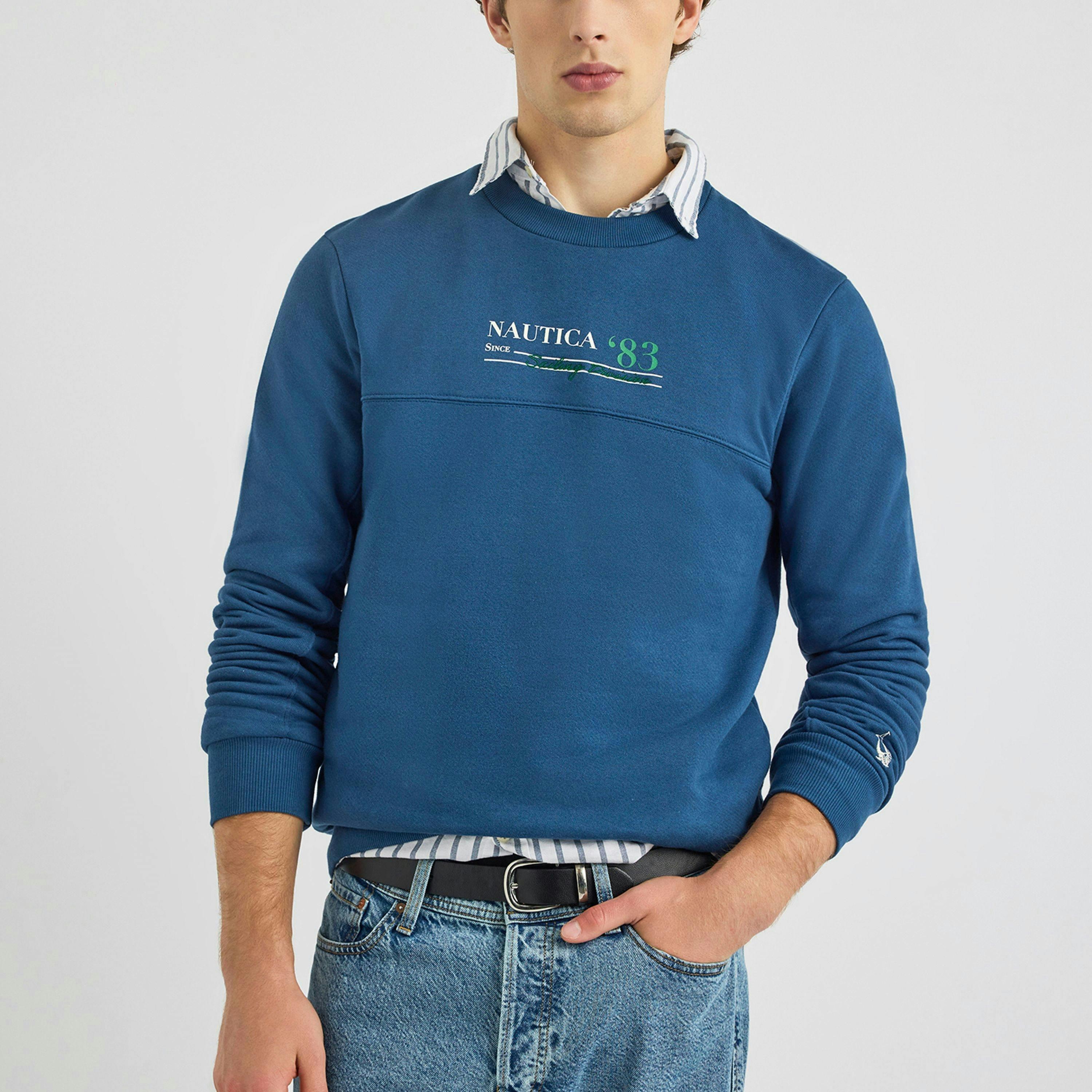 Callisto Sweatshirt - Washed Denim , view 1 of 4