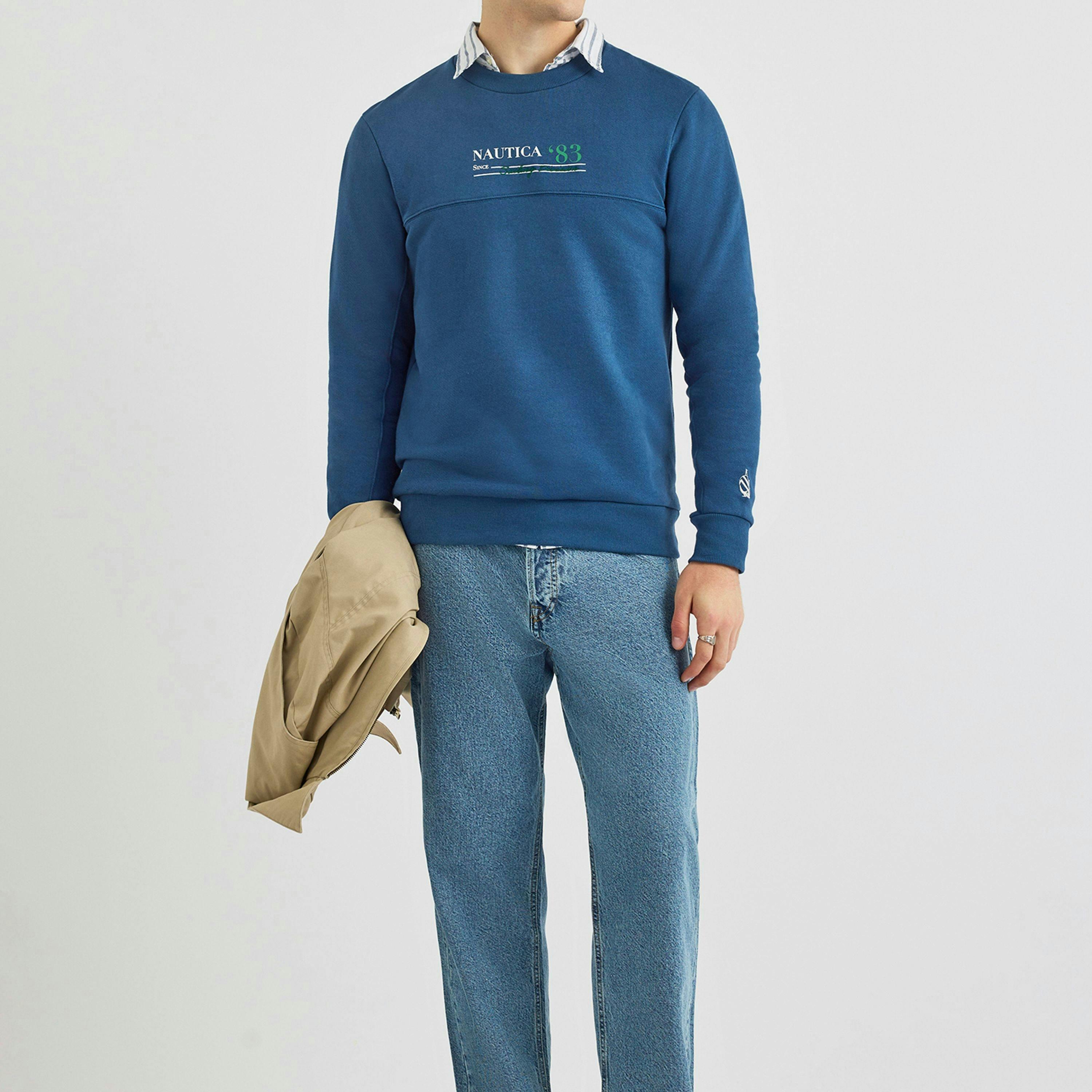 Callisto Sweatshirt - Washed Denim , view 3 of 4