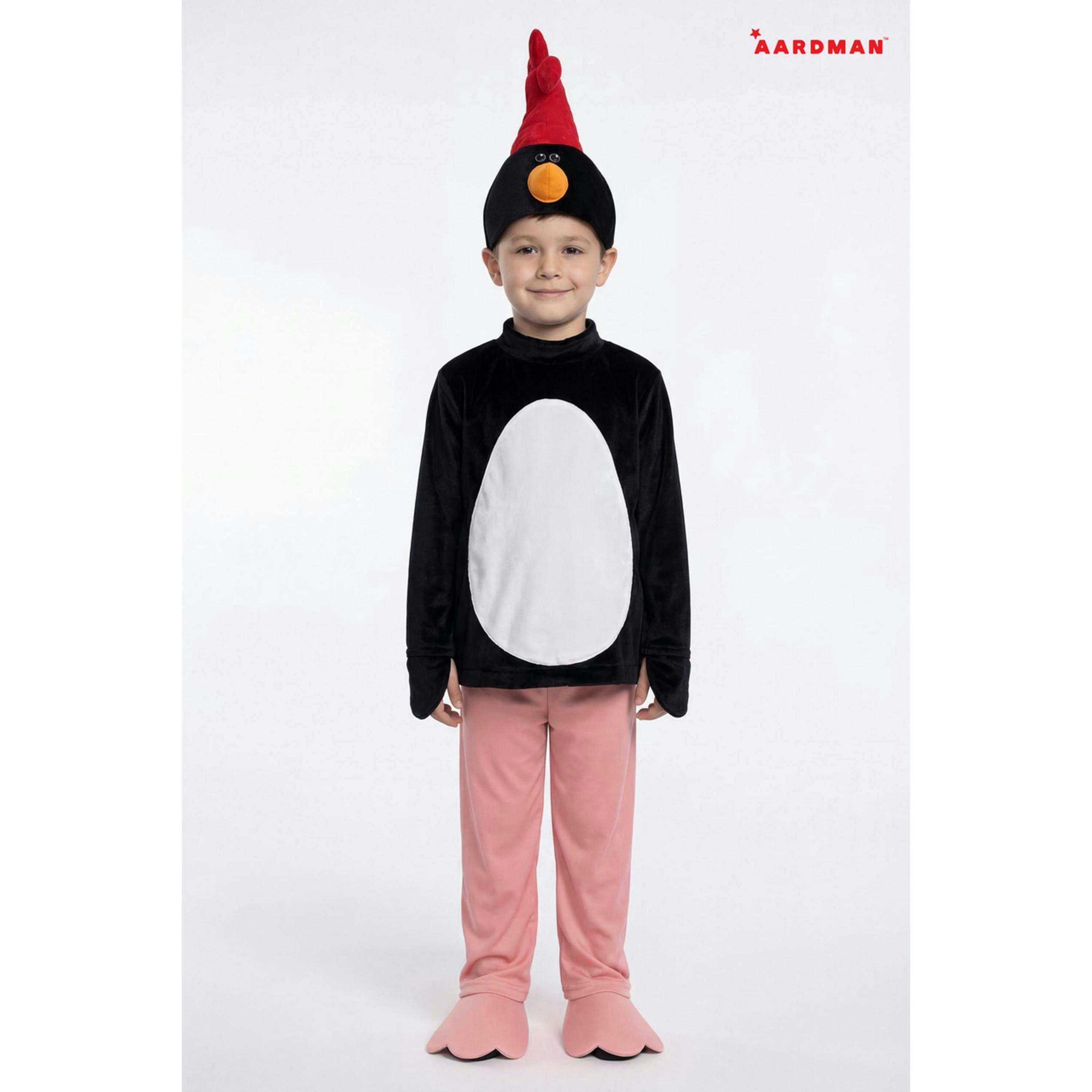 Wallace And Gromit Unisex Kids Black Feathers McGraw 2 Piece Costume by Vanilla Underground , view 1 of 3