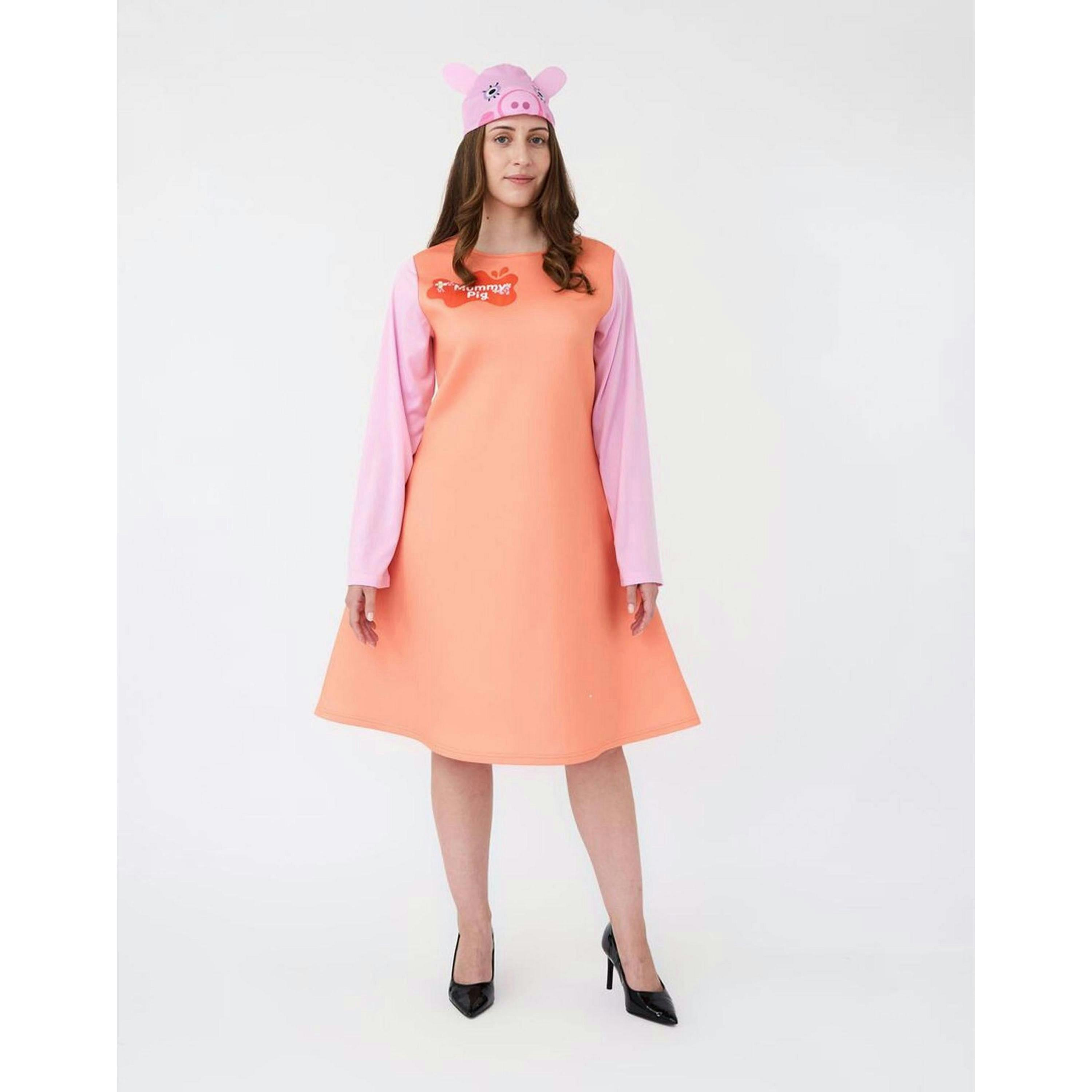 Peppa Pig Womens Pink Mummy Pig 2 Piece Costume by Vanilla Underground , view 1 of 5