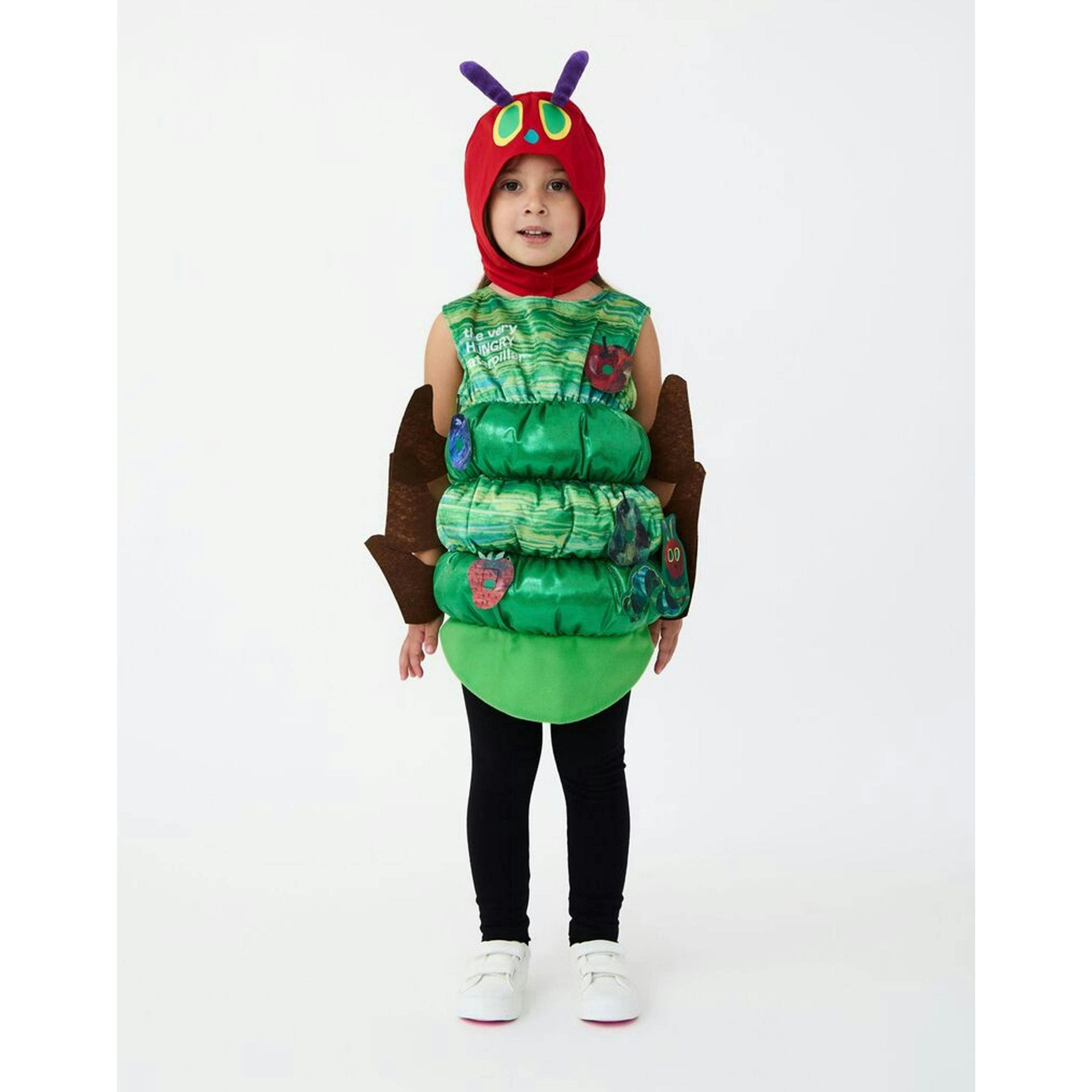 Eric Carle Unisex Kids Green The Very Hungry Caterpillar 2 Piece Costume by Vanilla Underground , view 1 of 5