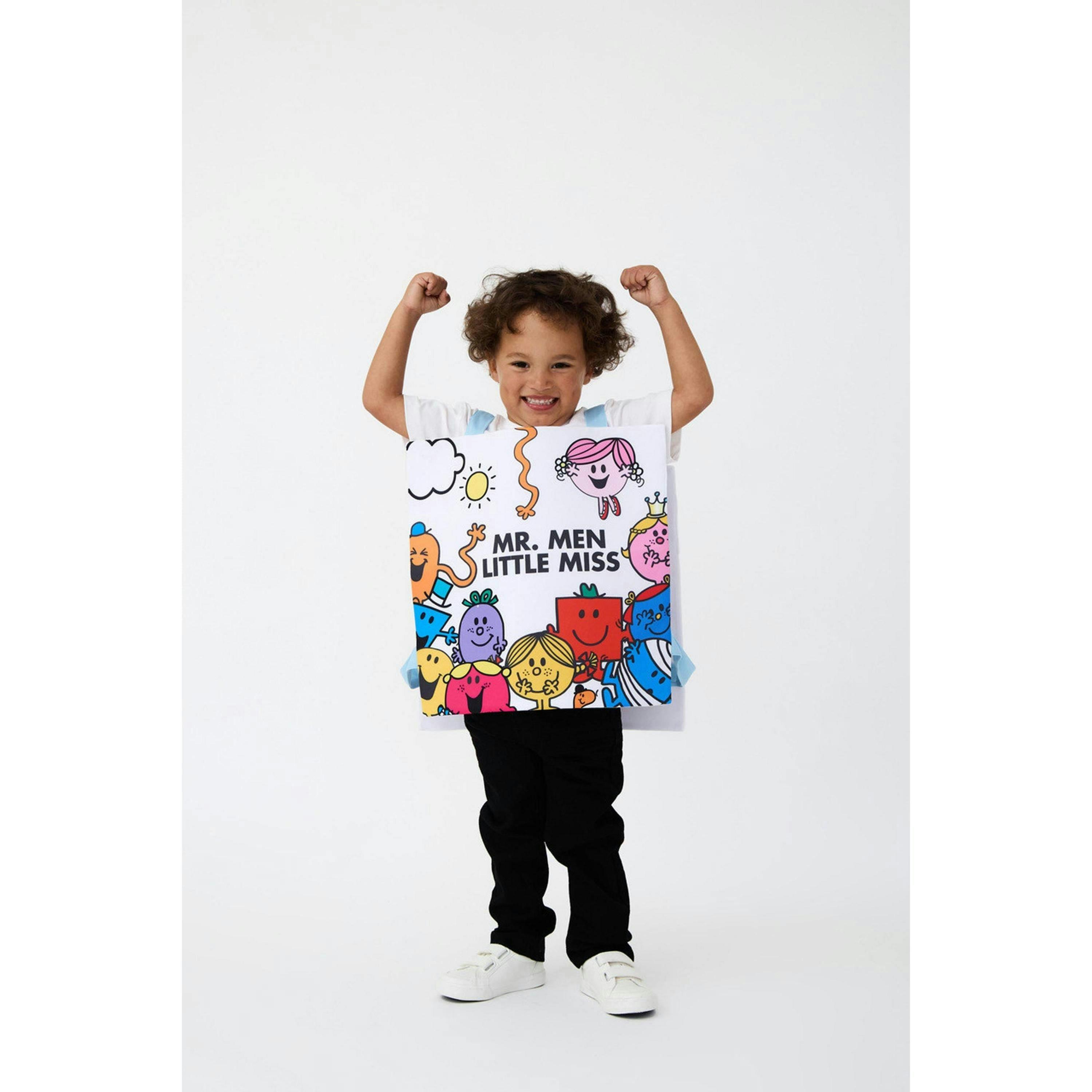 Mr. Men Unisex Kids Multicoloured Little Miss 1 Piece Costume (One Size) by Vanilla Underground , view 2 of 4