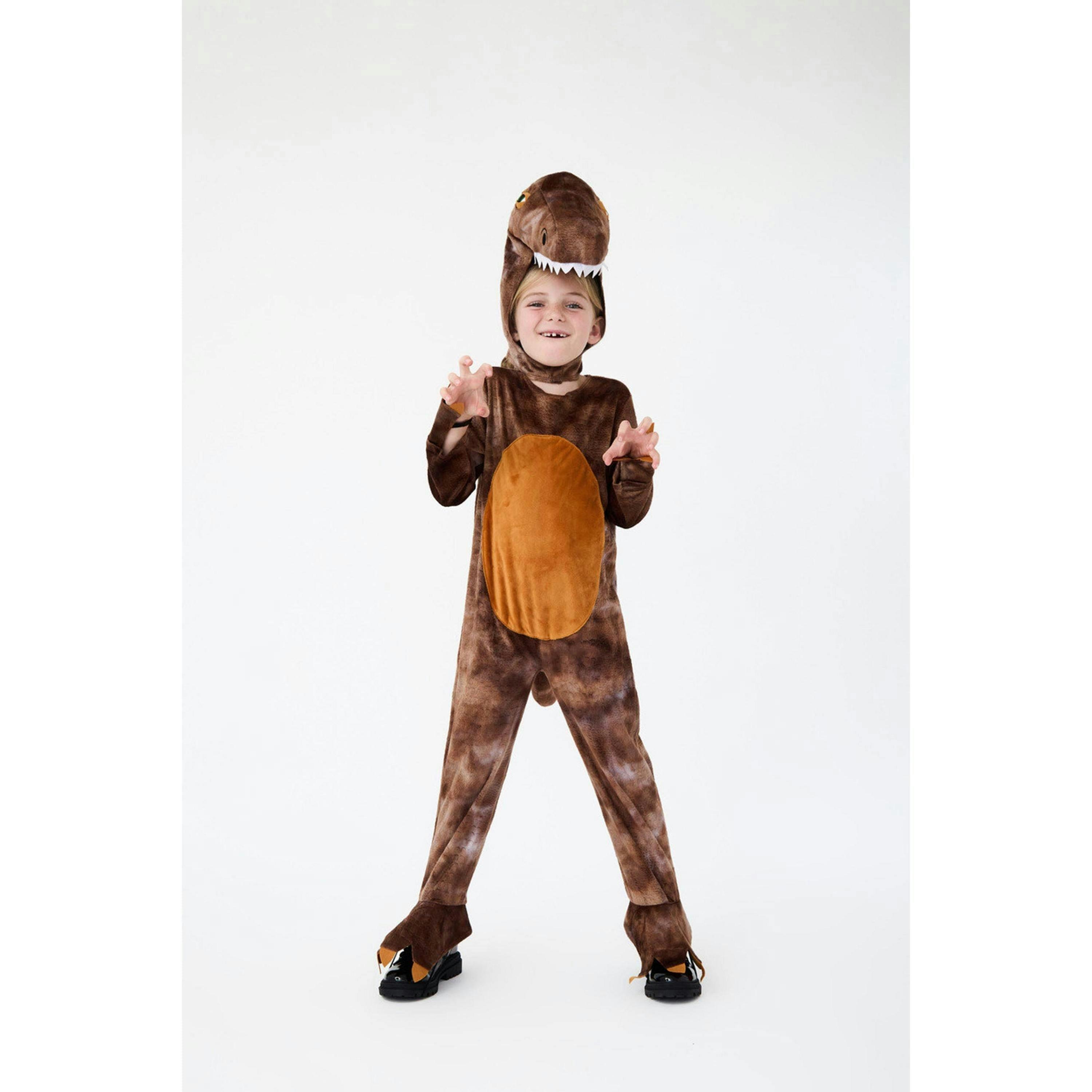 Blues Group Unisex Kids Brown Dinosaur 2 Piece Costume by Vanilla Underground , view 1 of 5