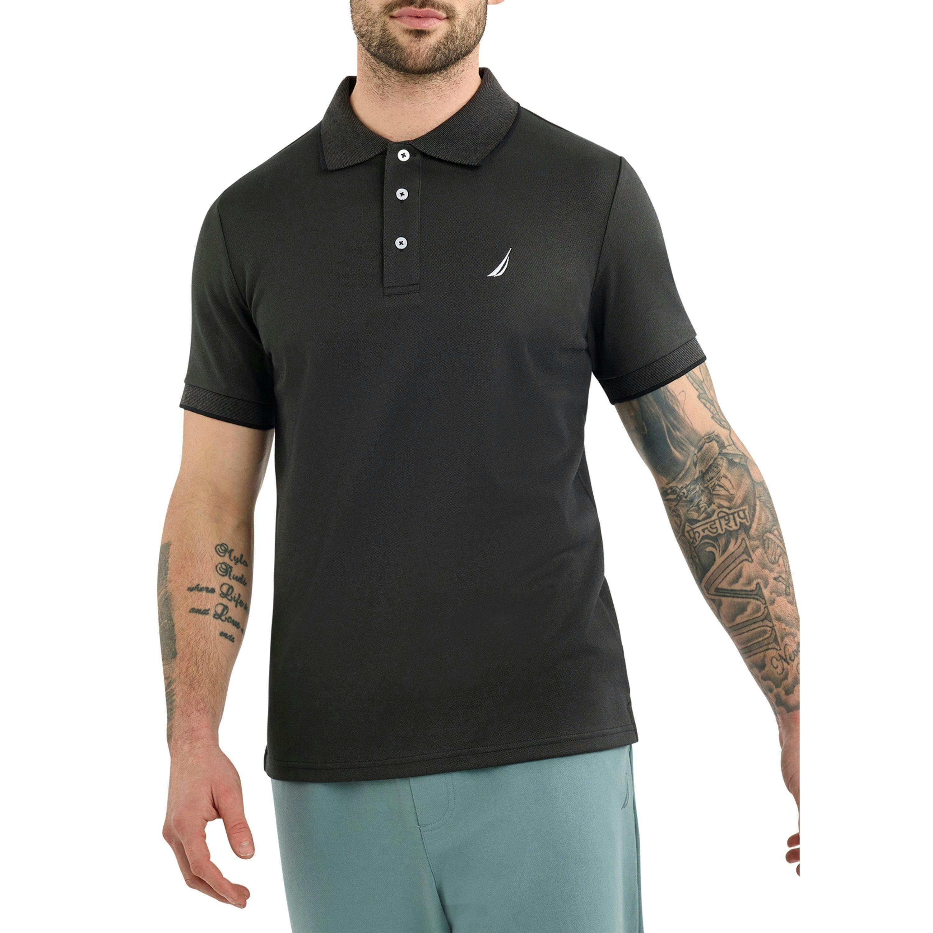 Harlyn Slim Fit Polo Shirt - Black , view 1 of 1
