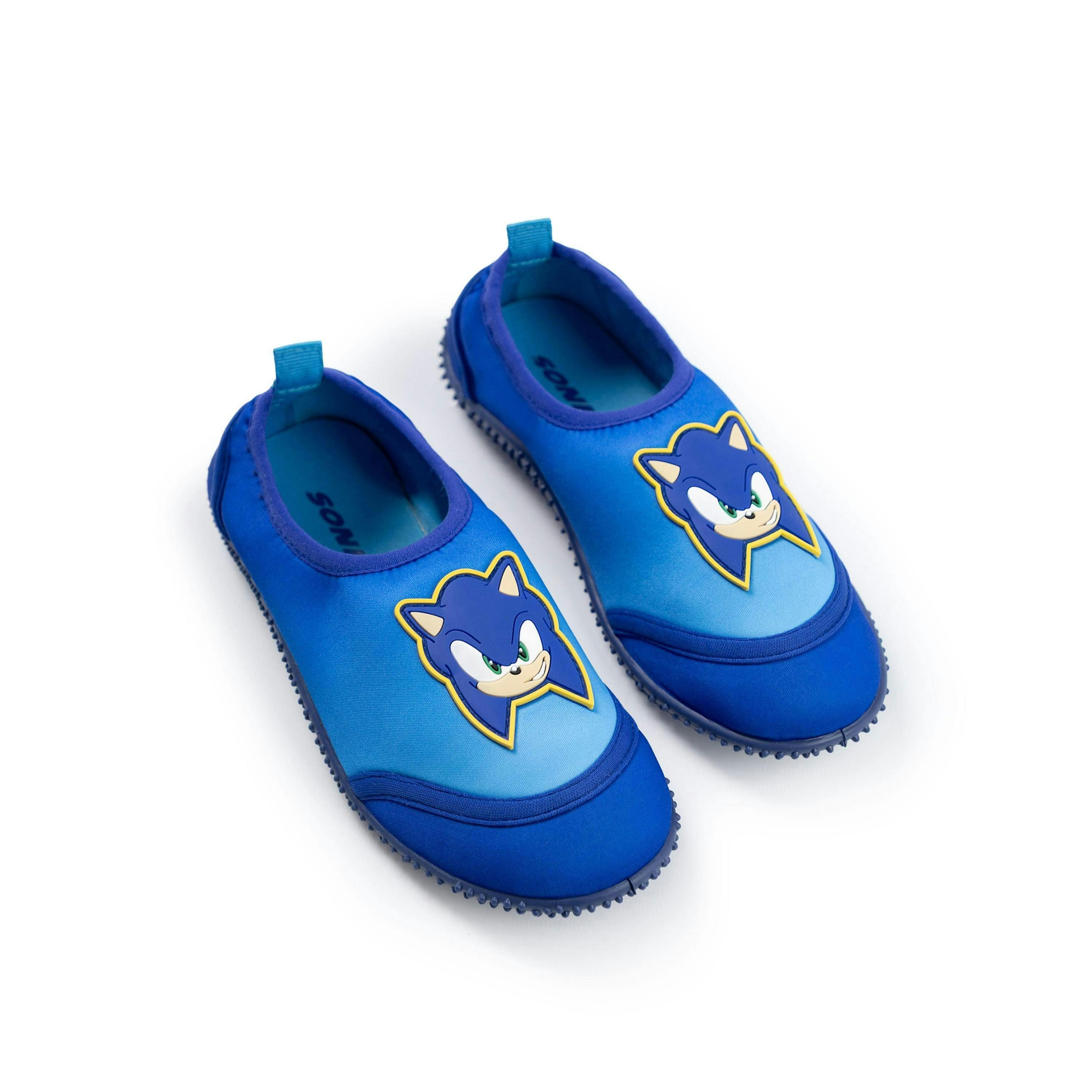 Sonic the Hedgehog Boys Blue Character Aqua Shoes by Vanilla Underground , view 1 of 6