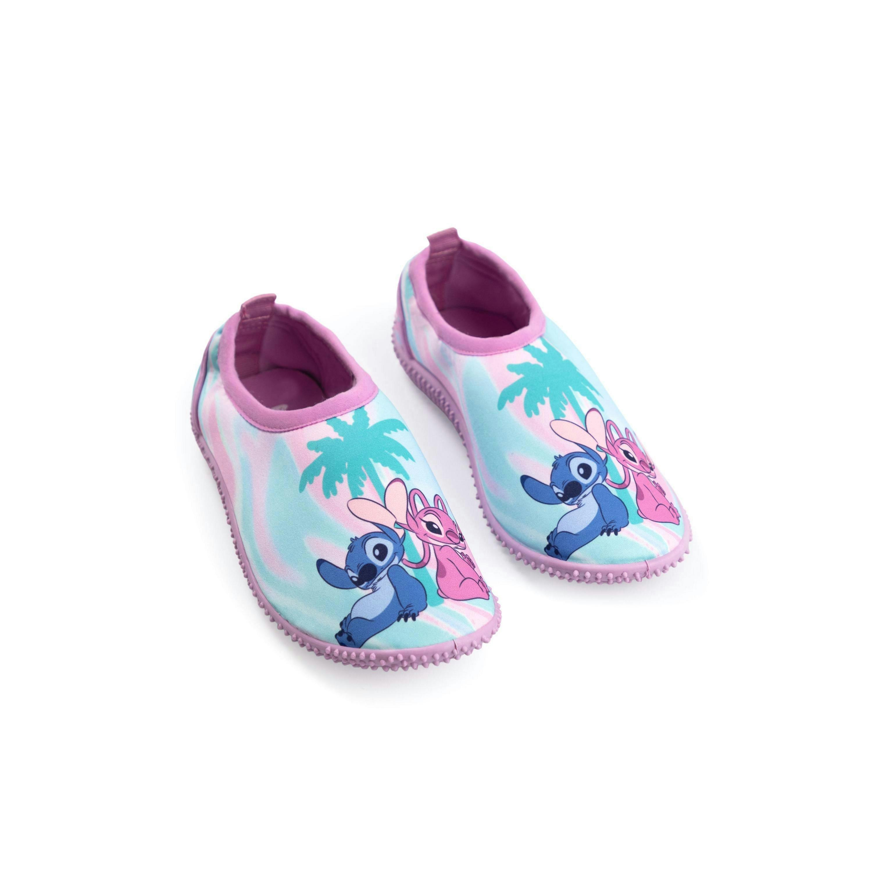 Lilo & Stitch Girls Pink Angel Aqua Shoes by Vanilla Underground , view 1 of 6